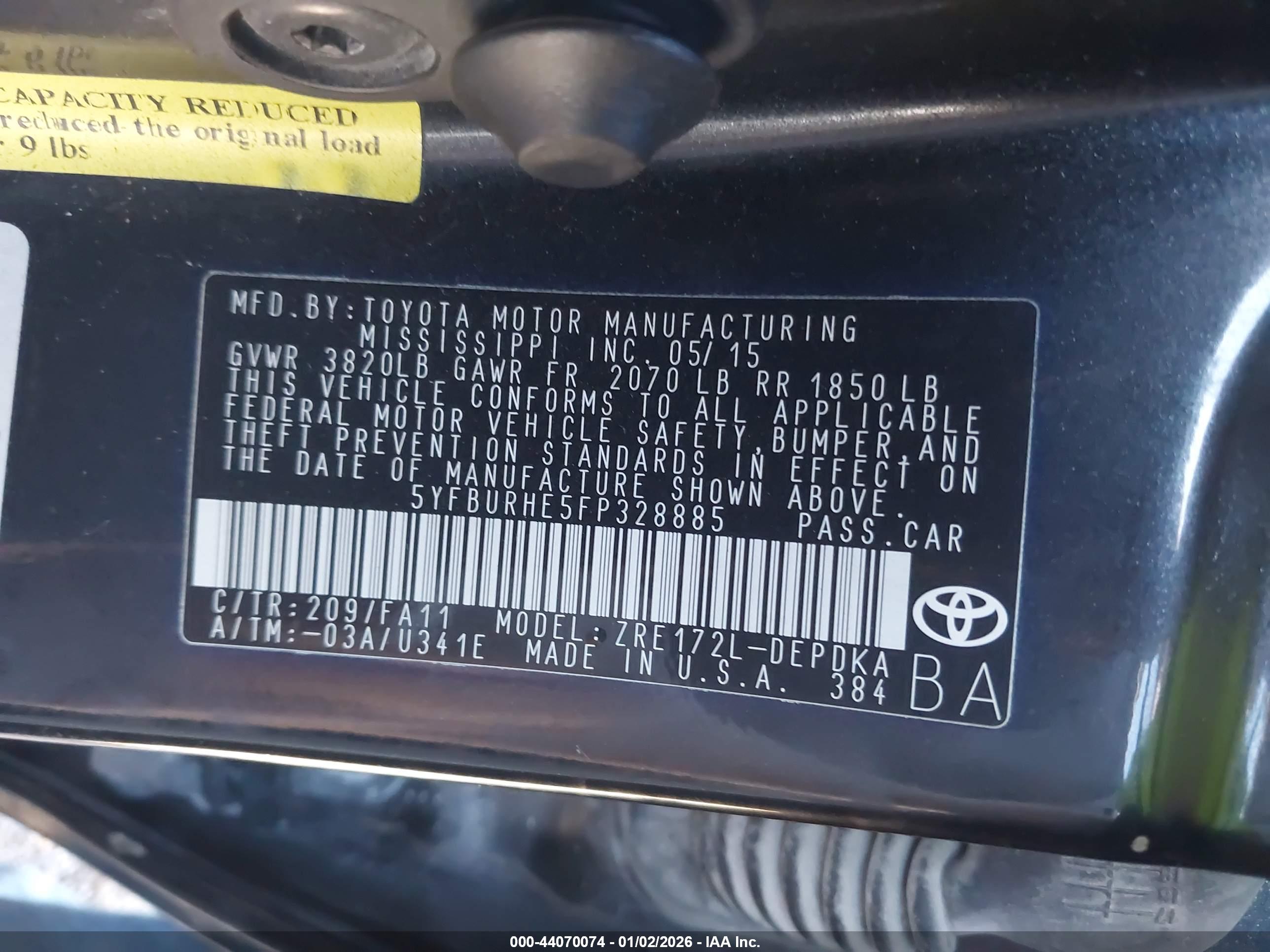 TOYOTA COROLLA image 9
