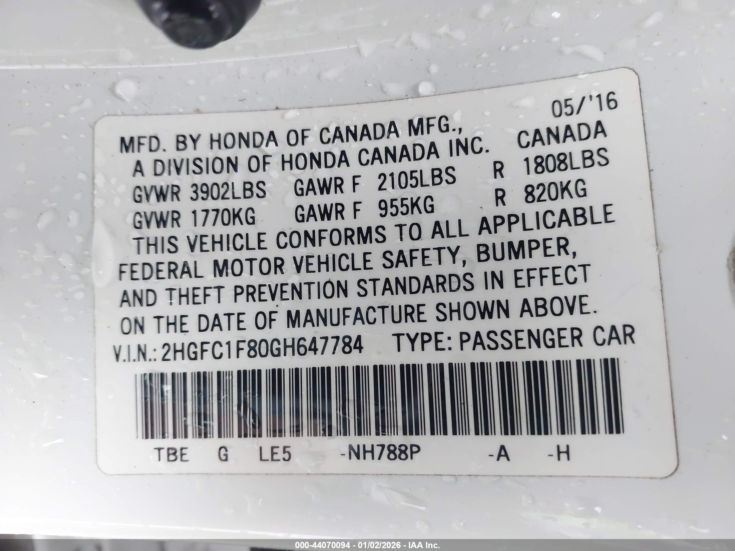 HONDA CIVIC image 9