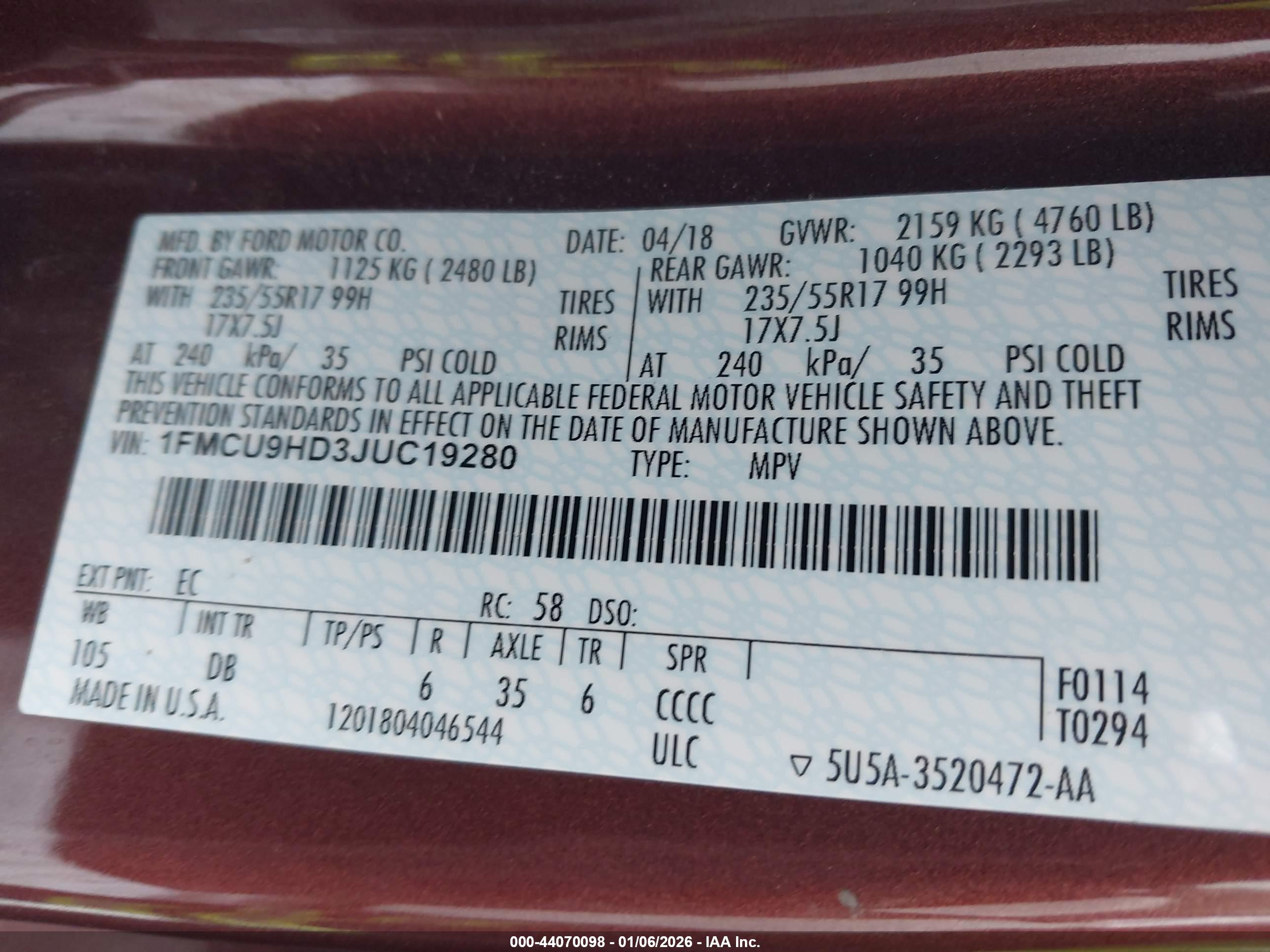 FORD ESCAPE image 9