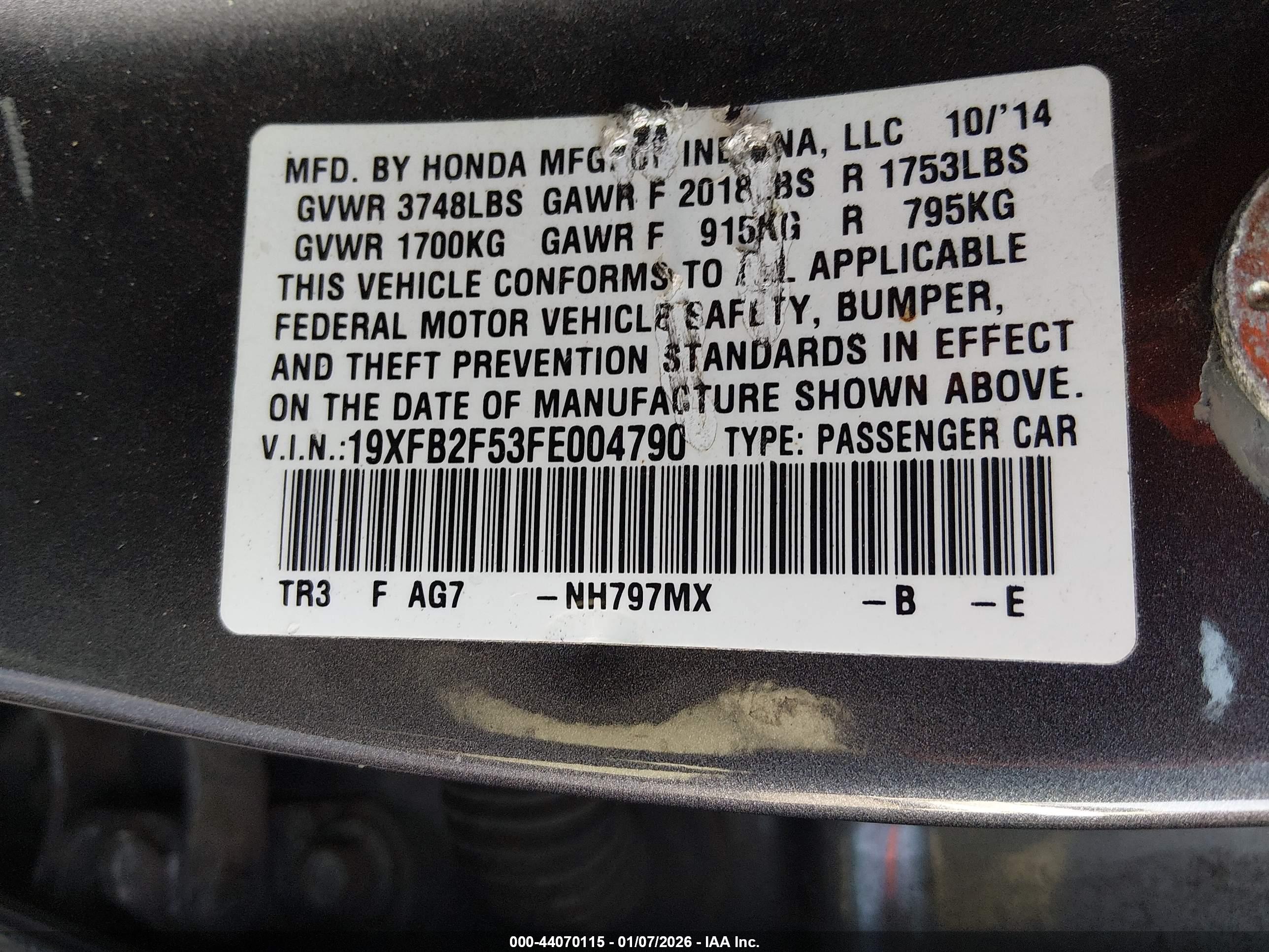 HONDA CIVIC image 9