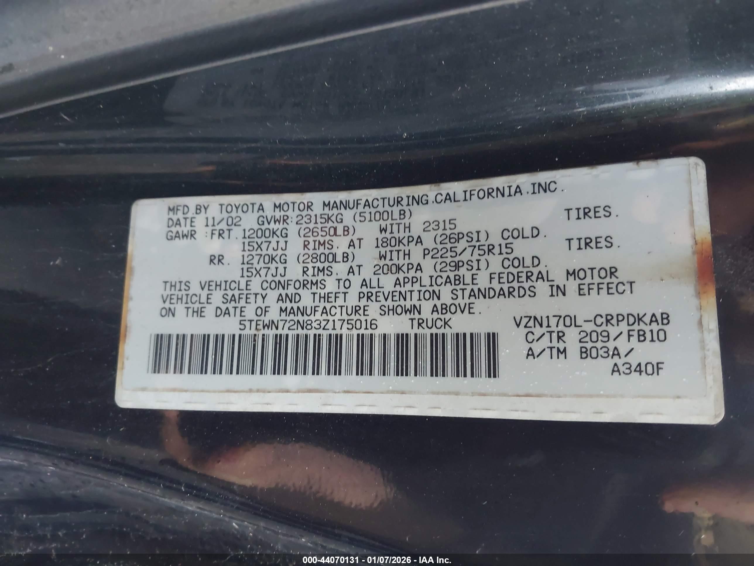 TOYOTA TACOMA image 9