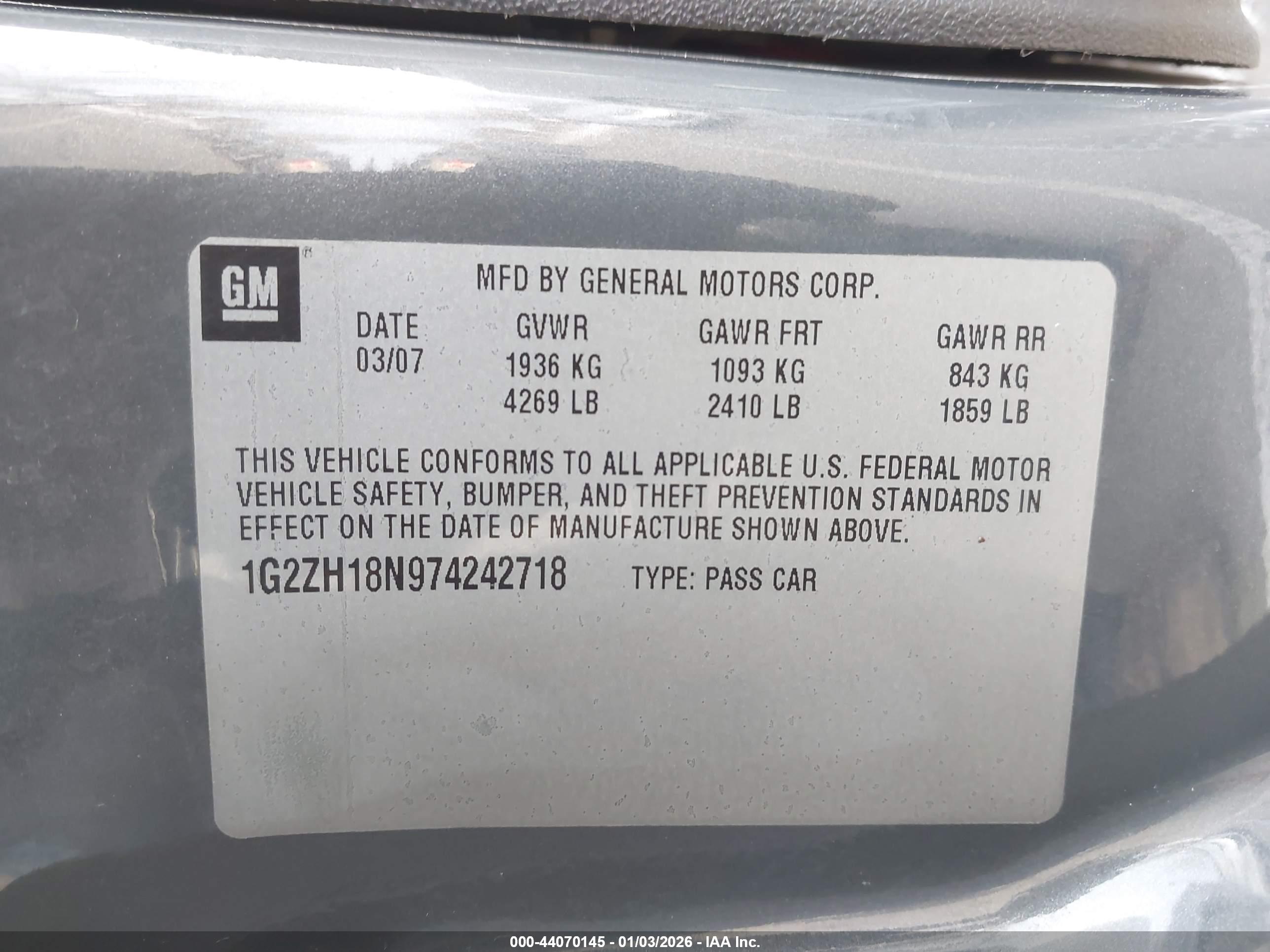 PONTIAC G6 image 9