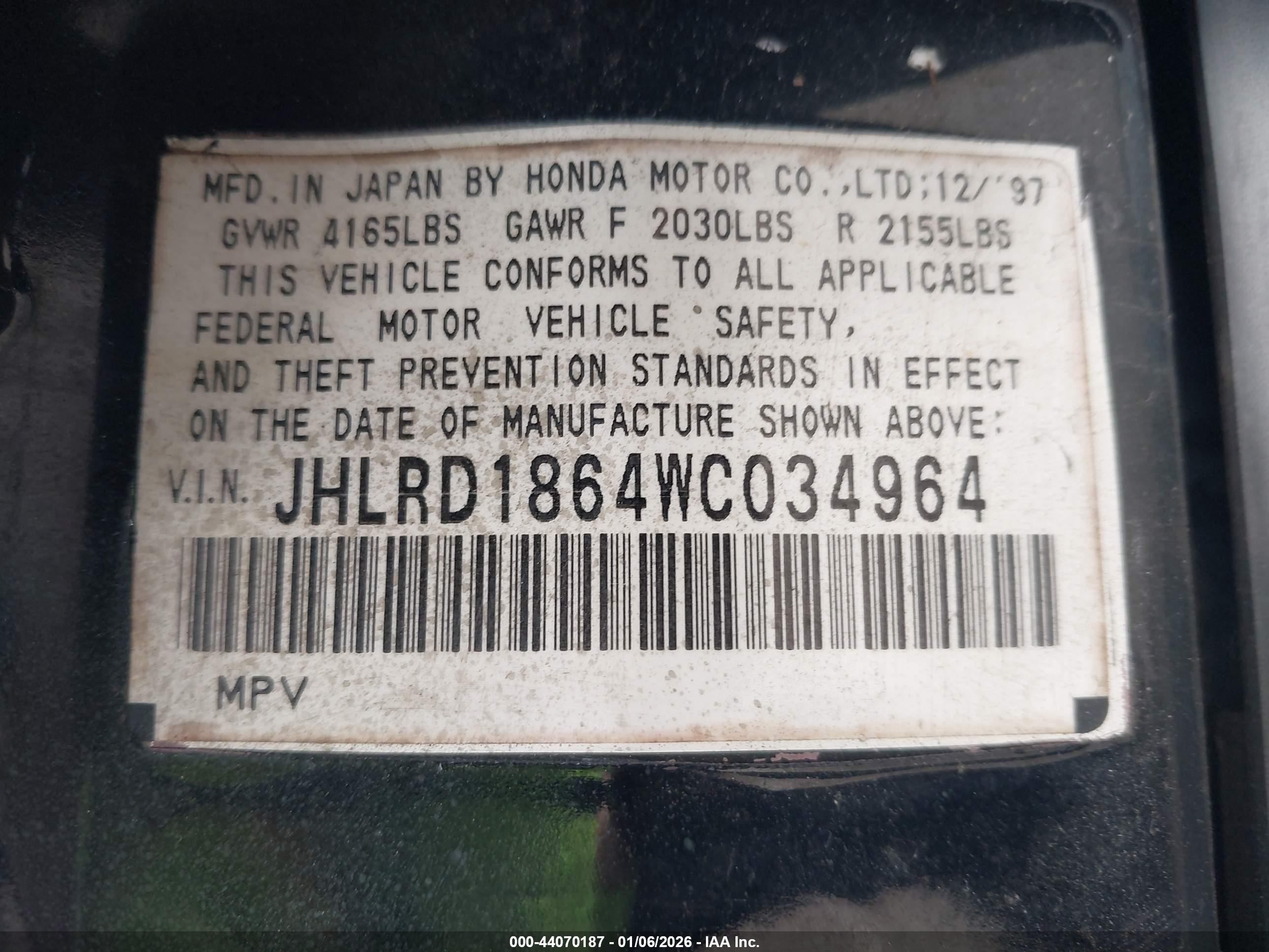 HONDA CR-V image 9