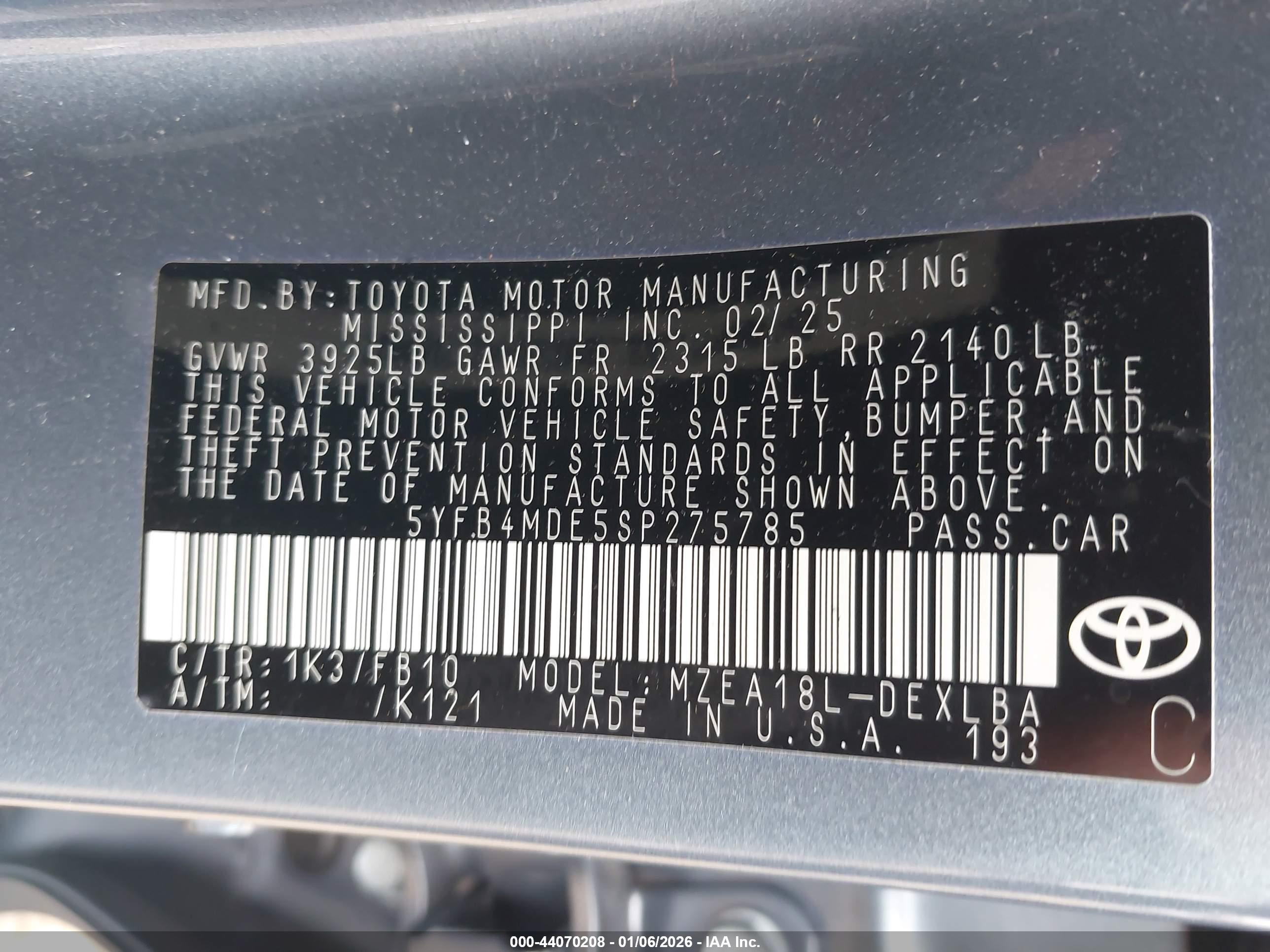 TOYOTA COROLLA image 9