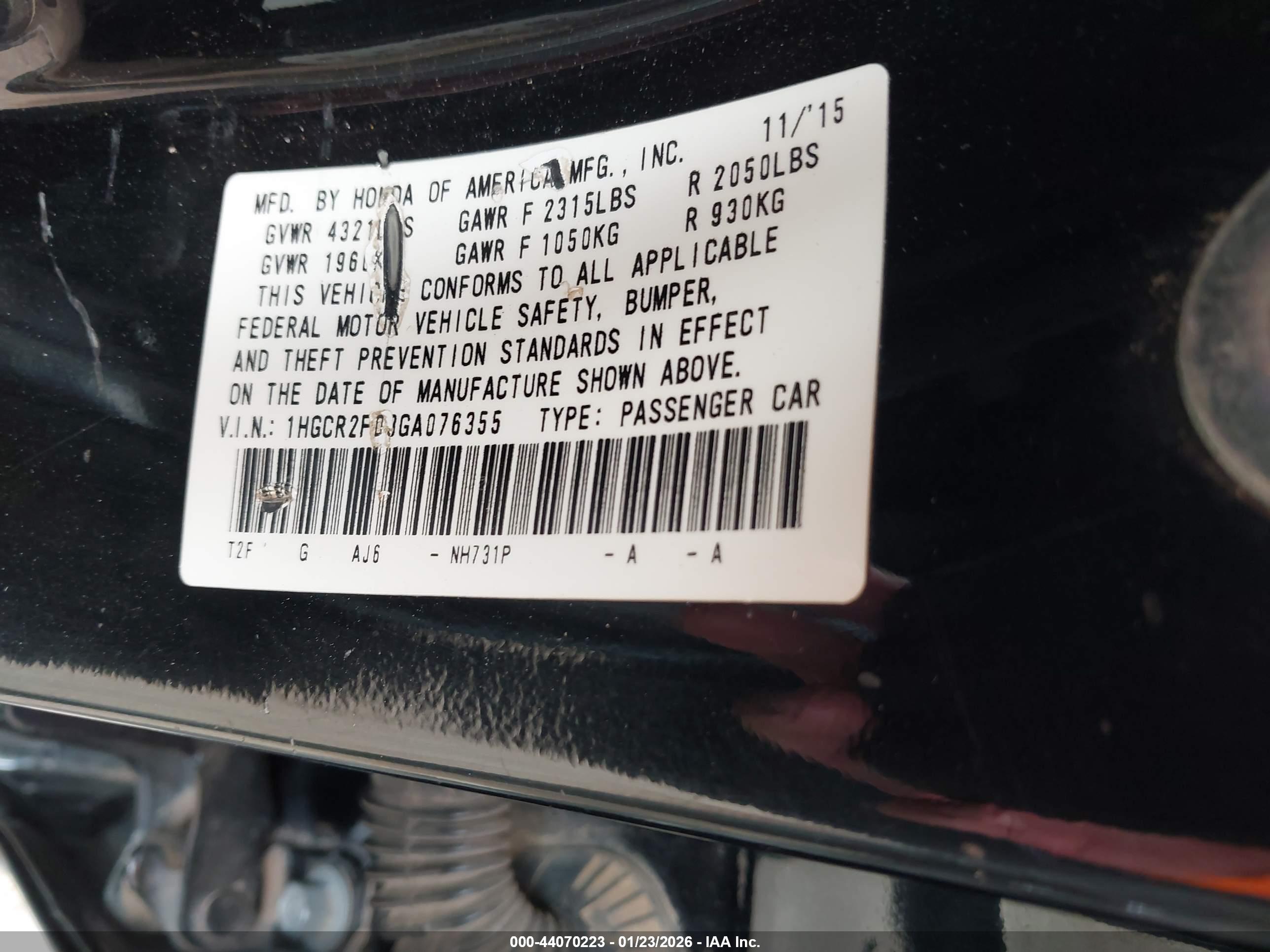HONDA ACCORD image 9