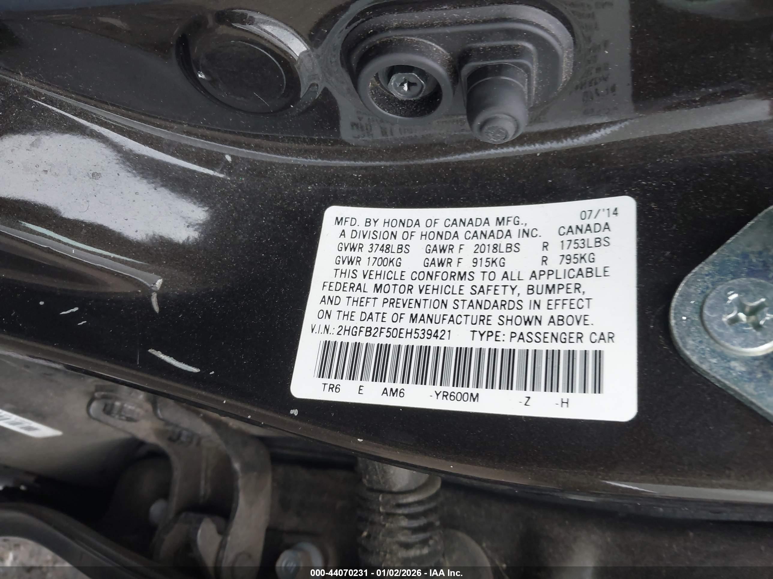 HONDA CIVIC image 9