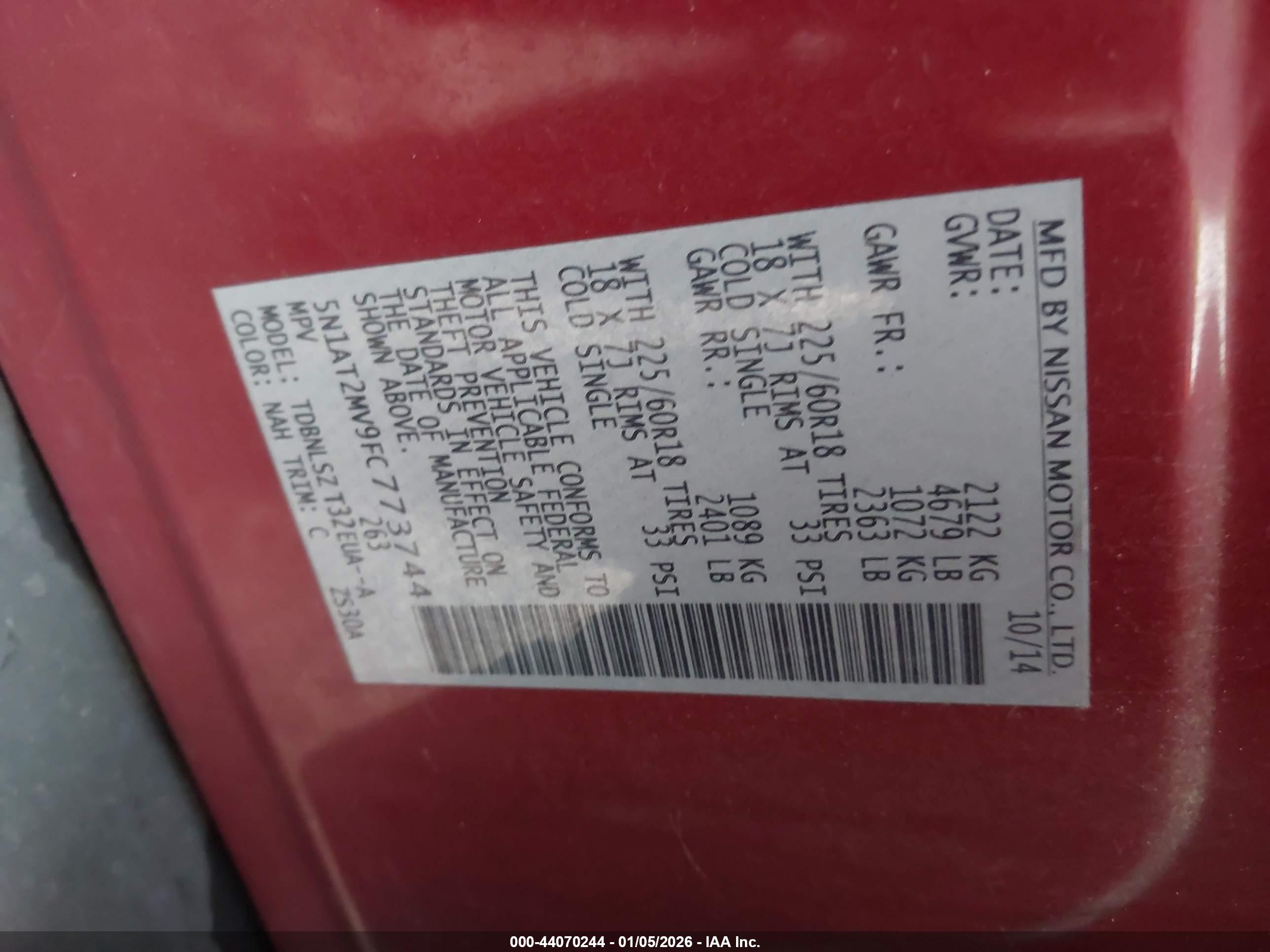 NISSAN ROGUE image 9