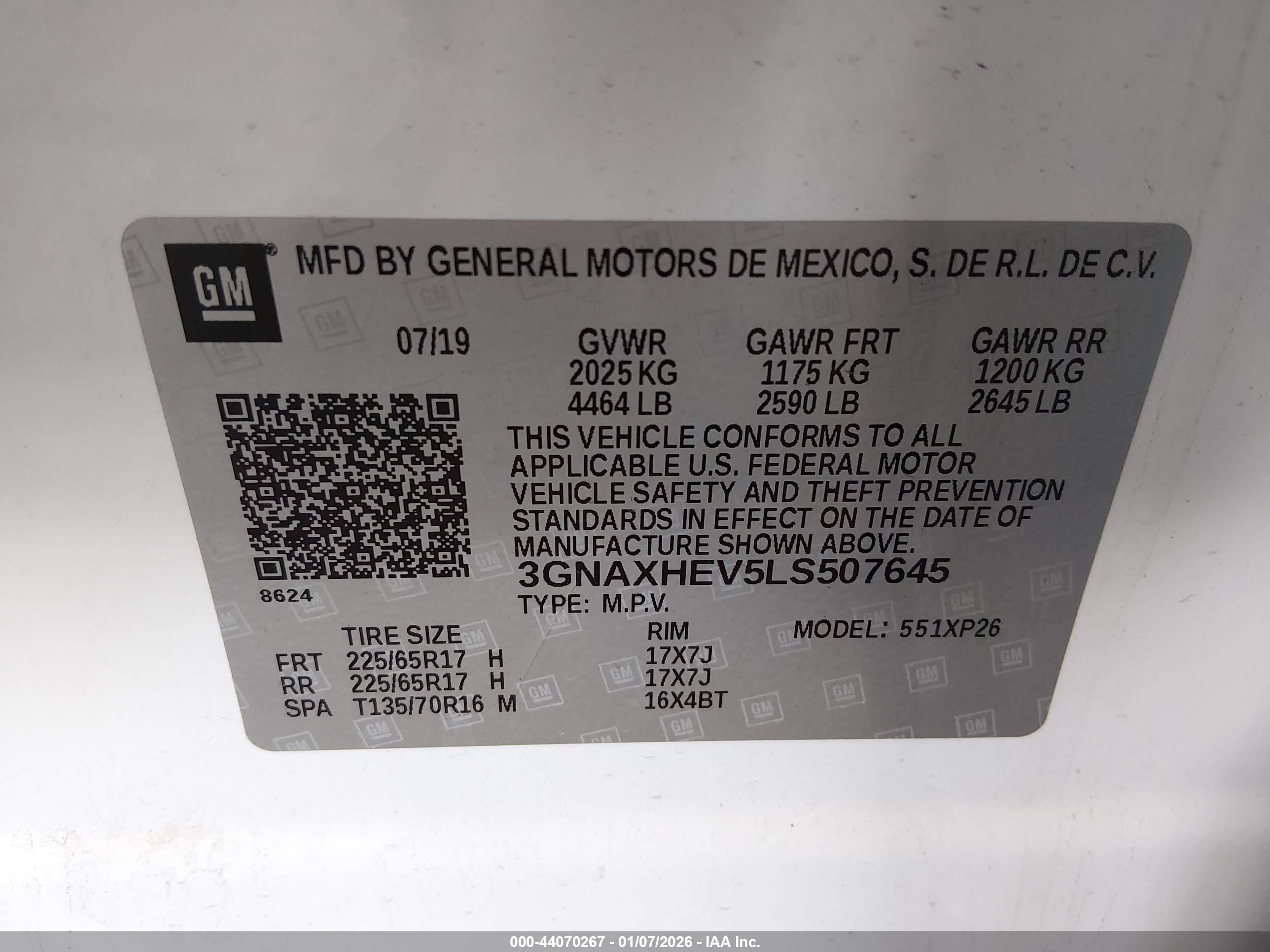 CHEVROLET EQUINOX image 9