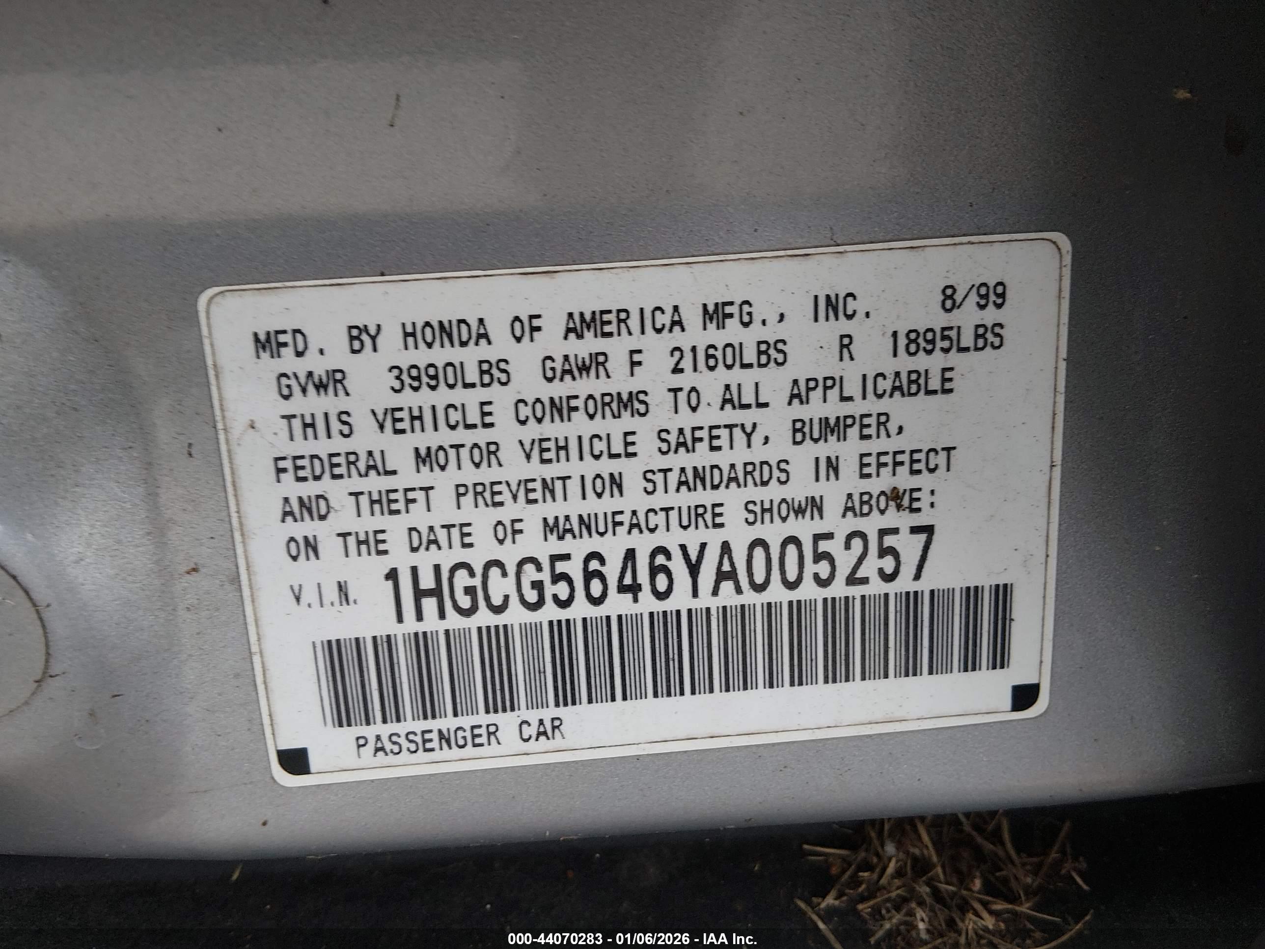 HONDA ACCORD image 6
