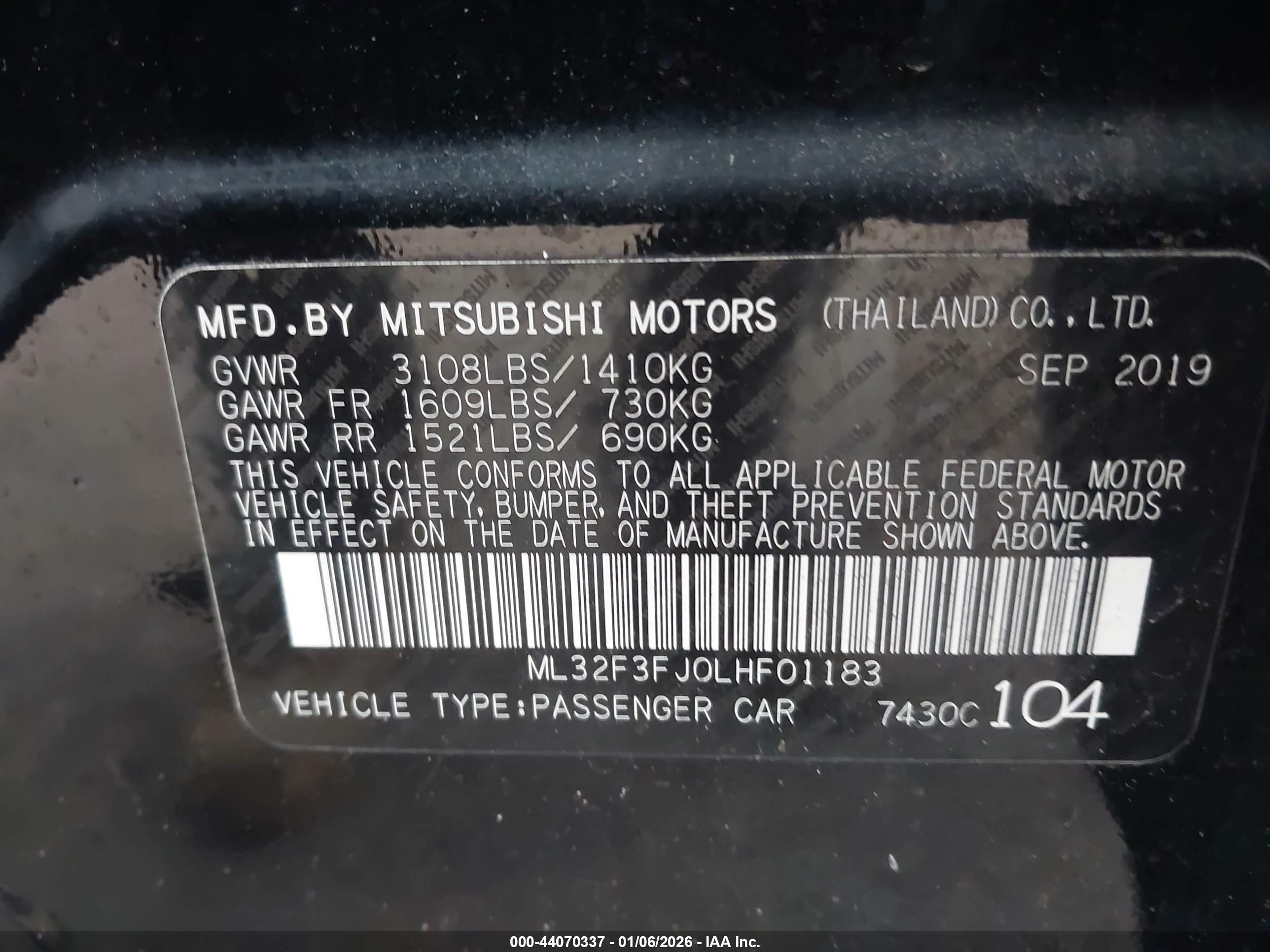 MITSUBISHI MIRAGE image 9