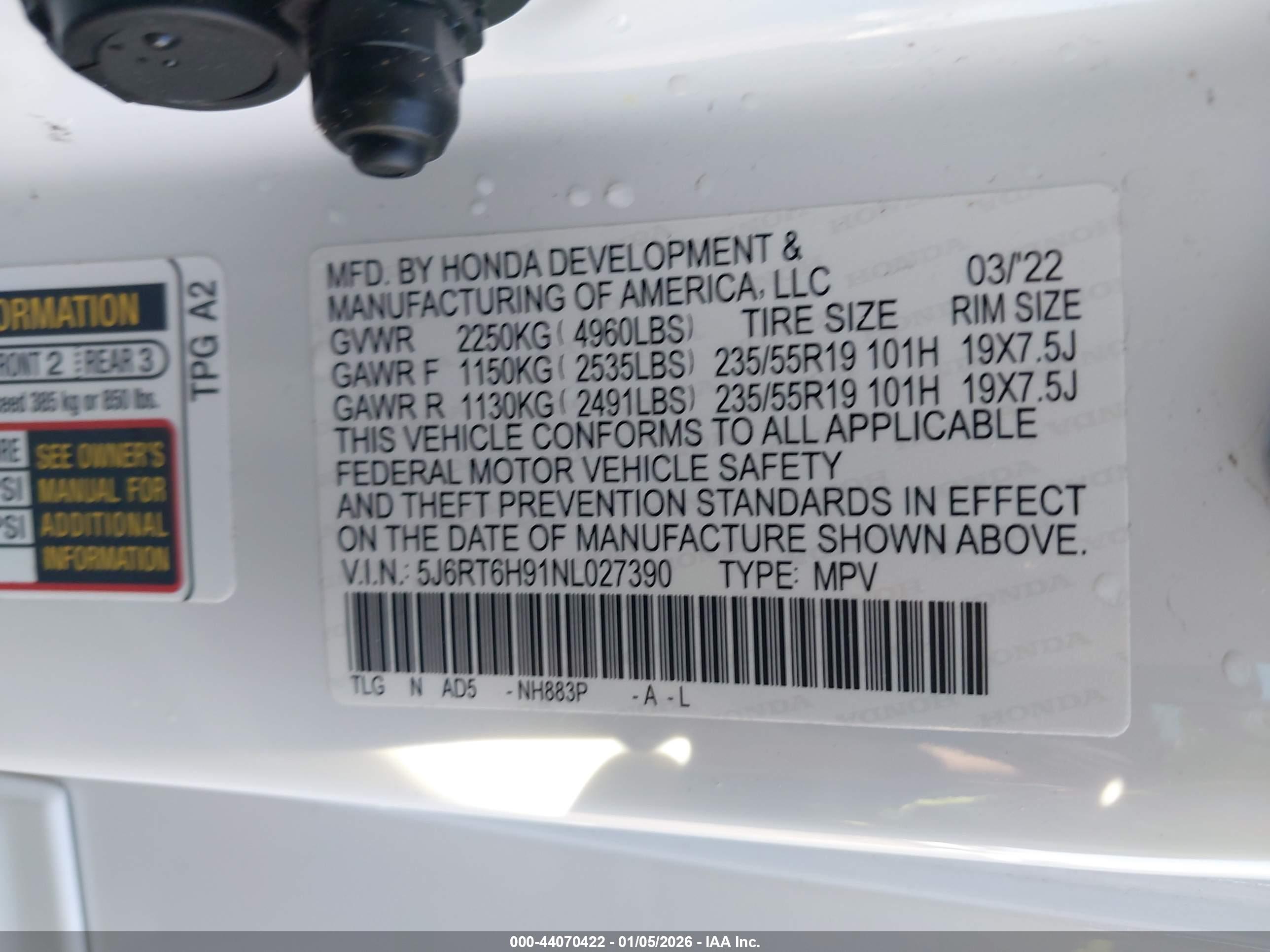 HONDA CR-V image 9