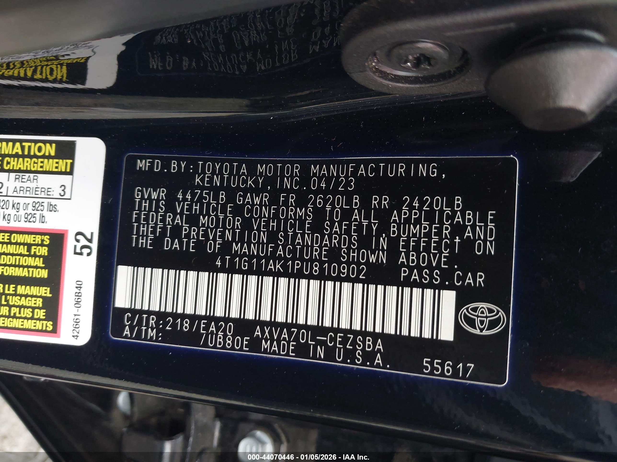 TOYOTA CAMRY image 9