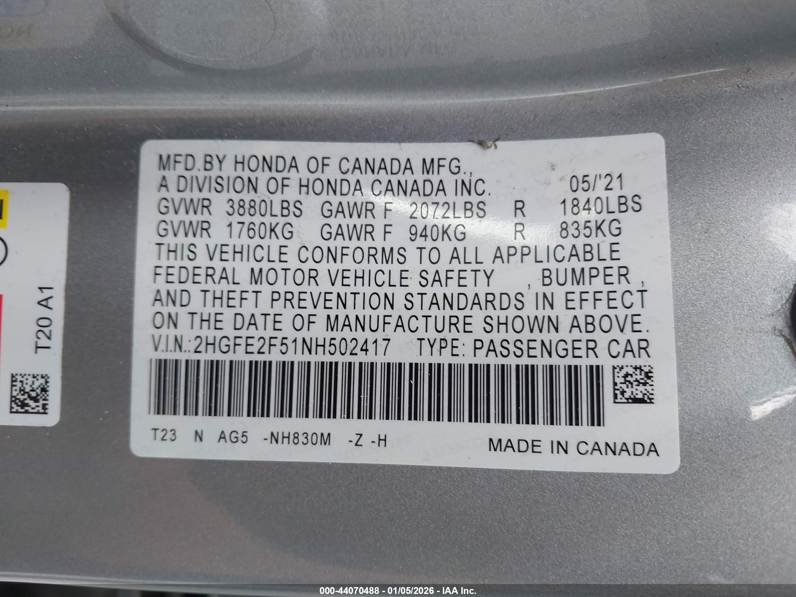 HONDA CIVIC image 9