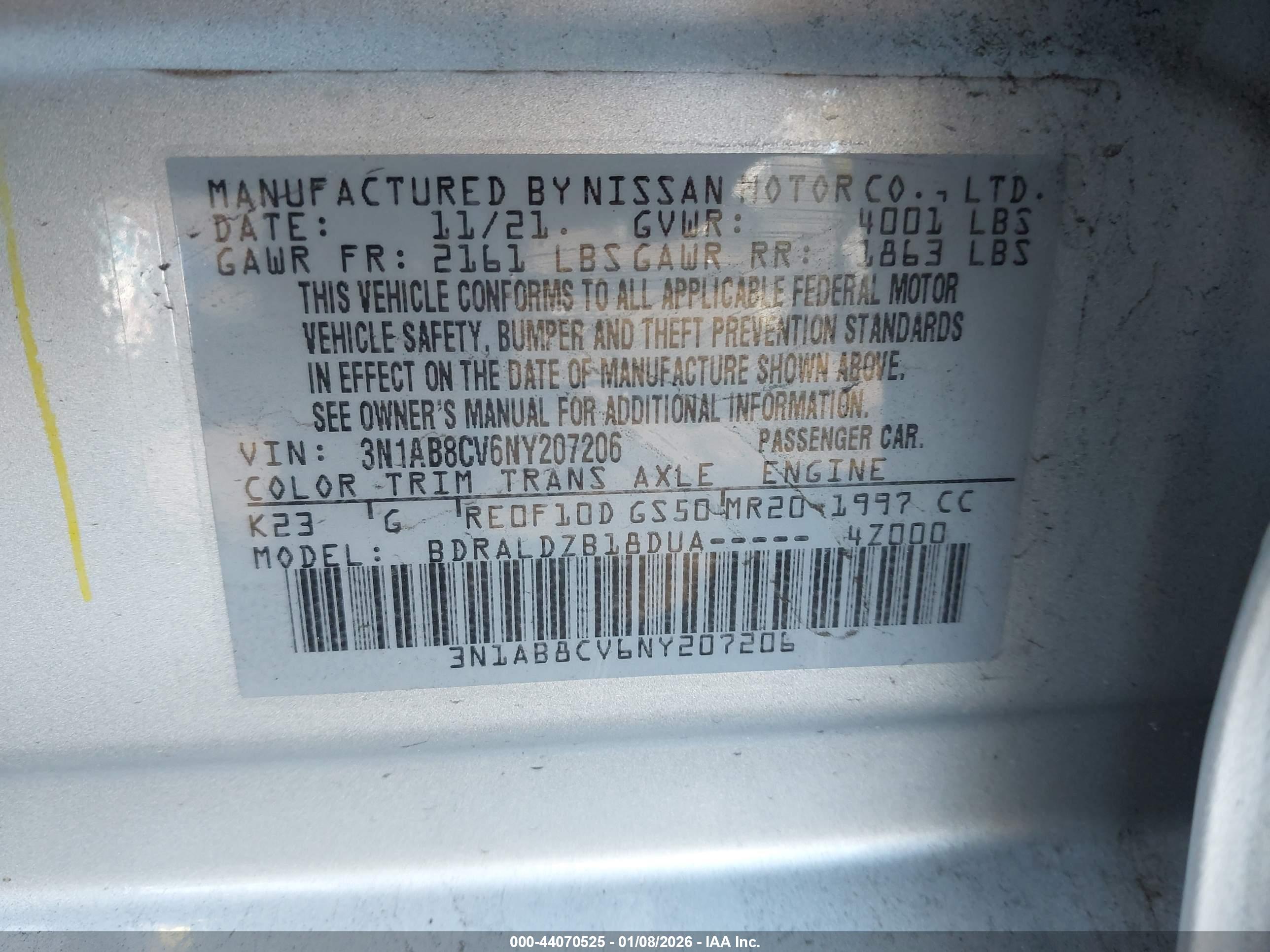 NISSAN SENTRA image 9