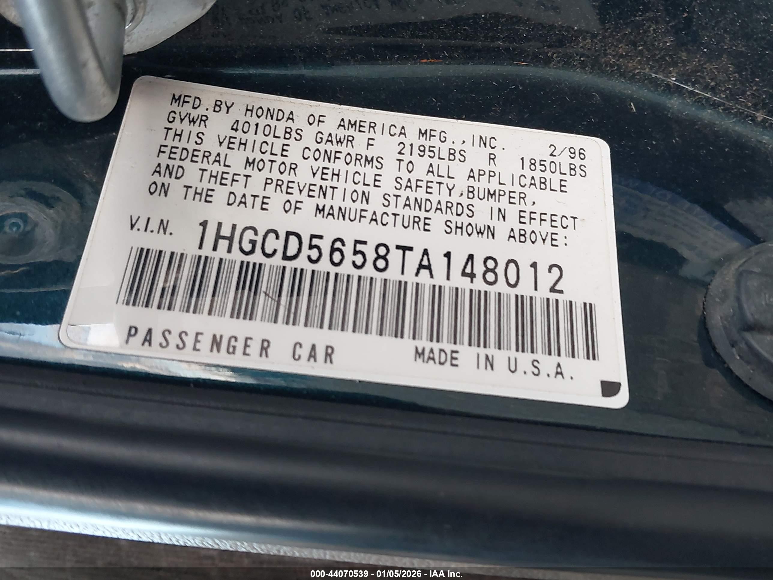 HONDA ACCORD image 9