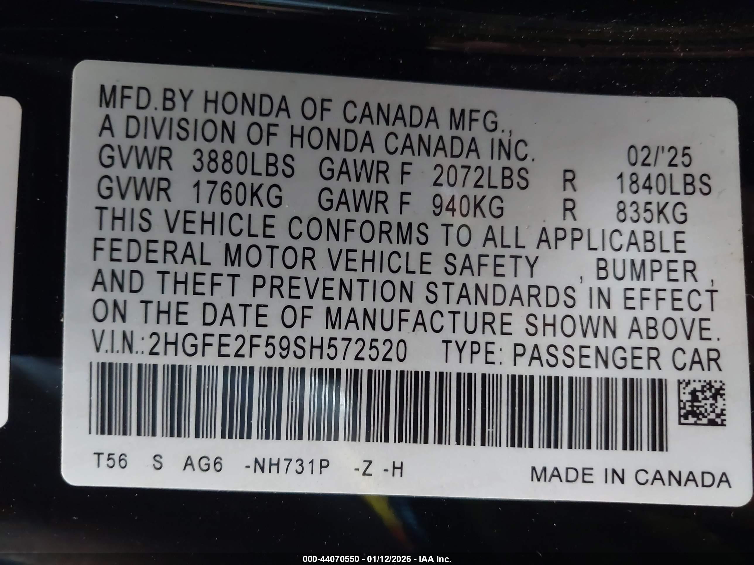 HONDA CIVIC image 9