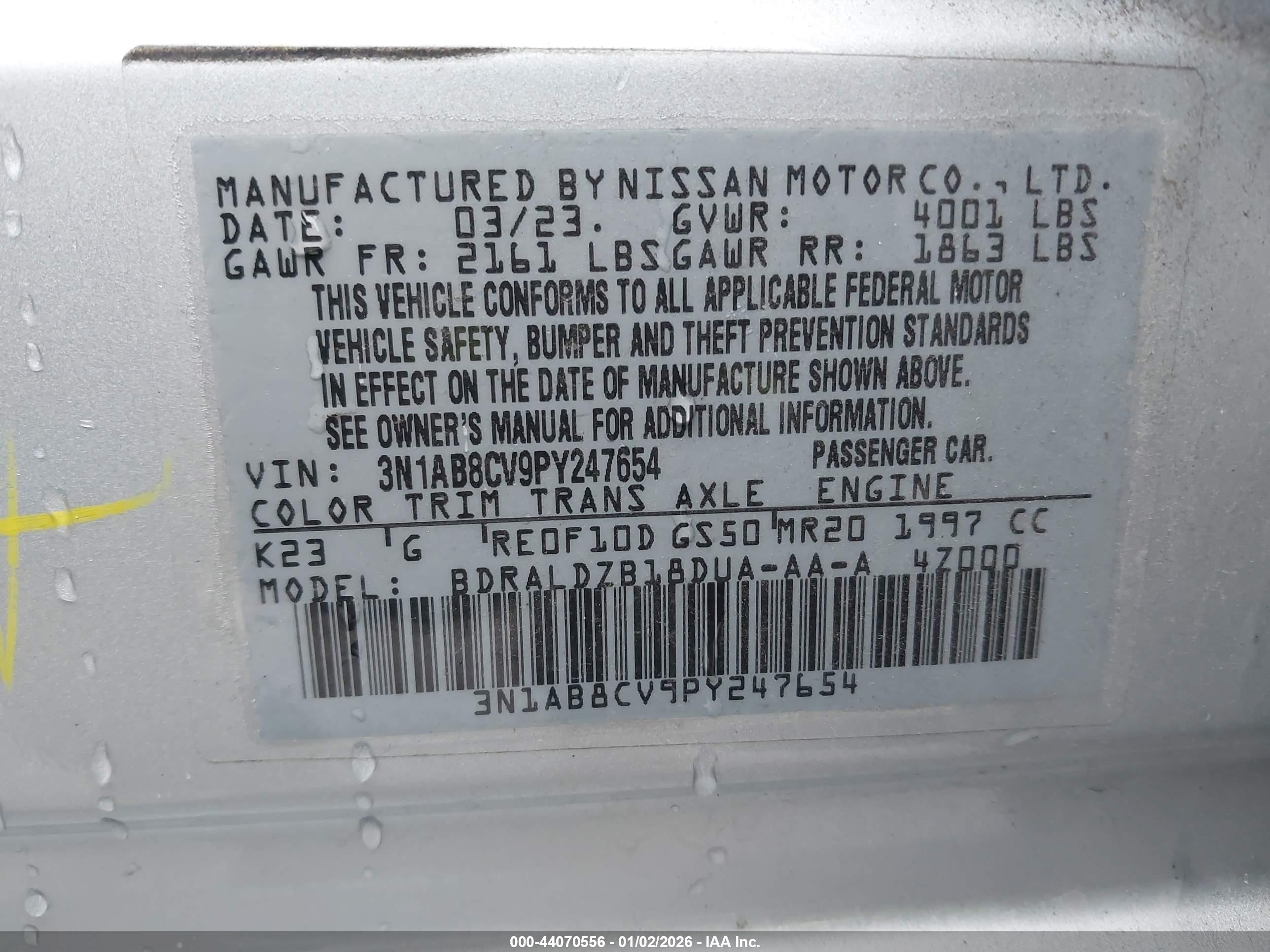 NISSAN SENTRA image 9