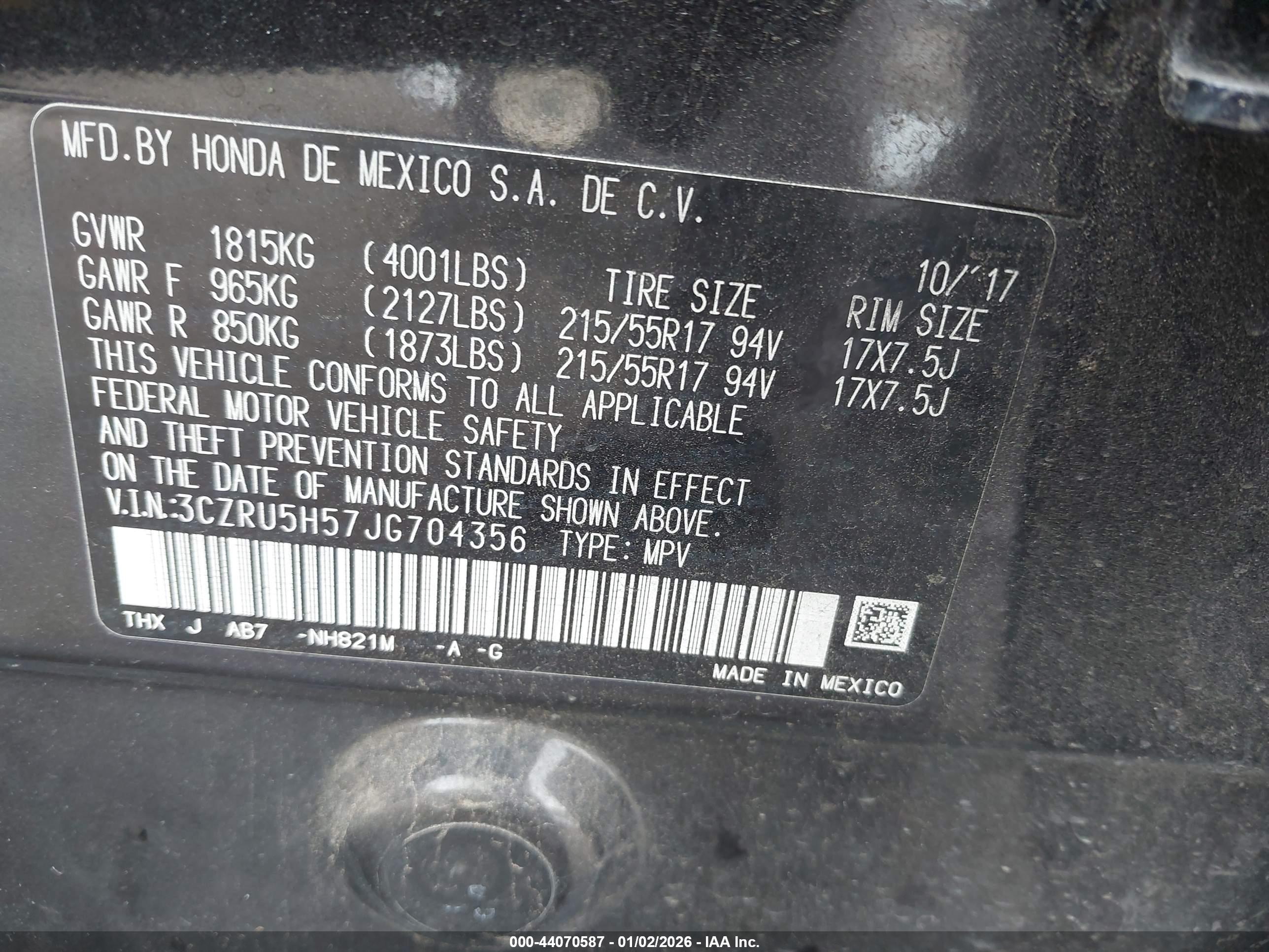 HONDA HR-V image 9