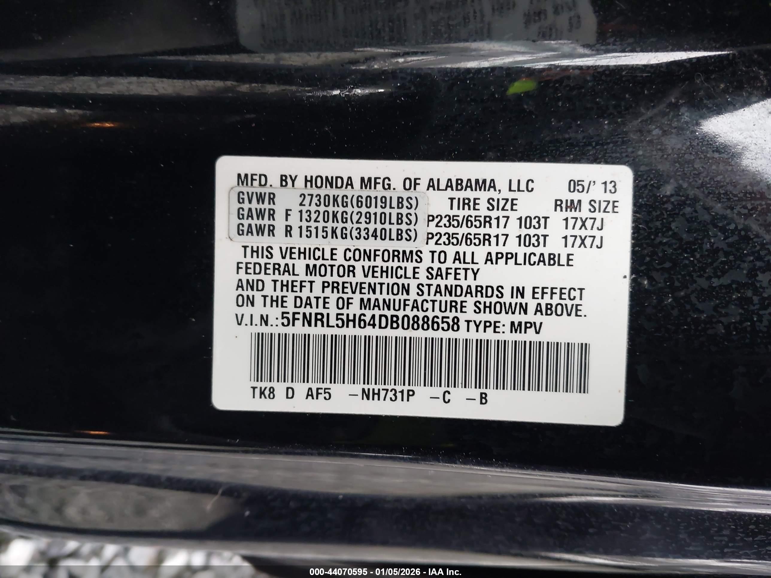 HONDA ODYSSEY image 9