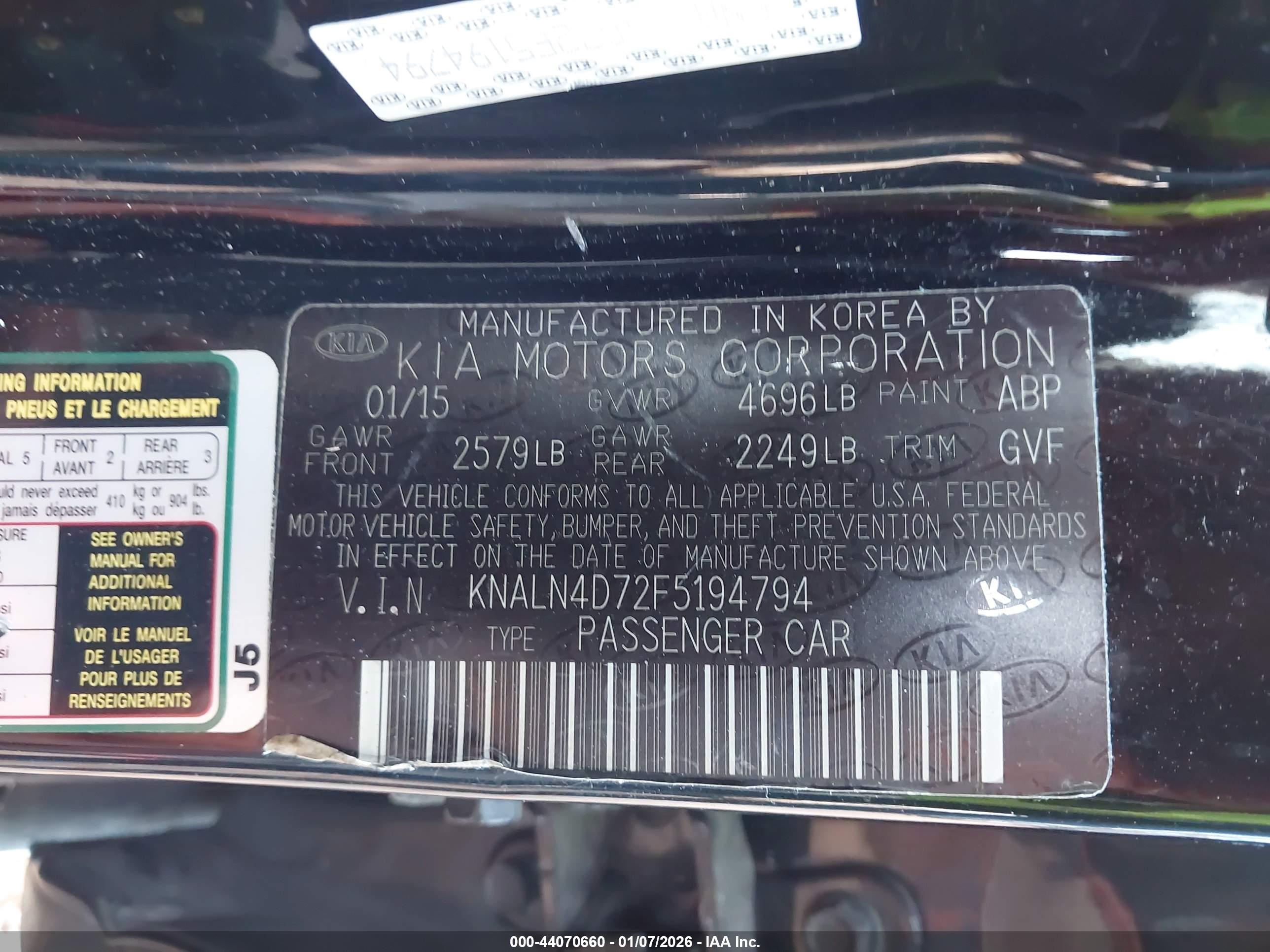 KIA CADENZA image 9