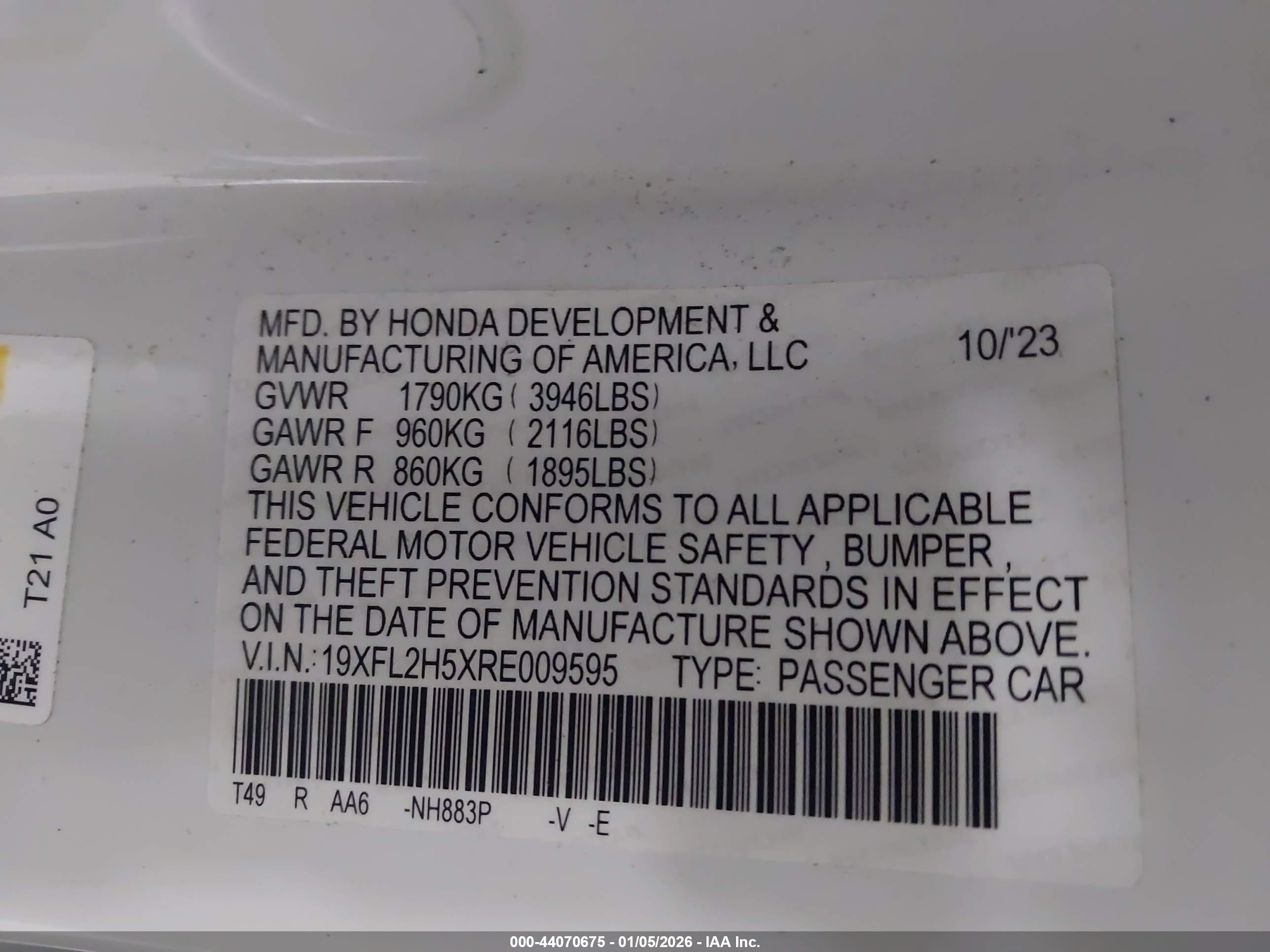HONDA CIVIC image 9