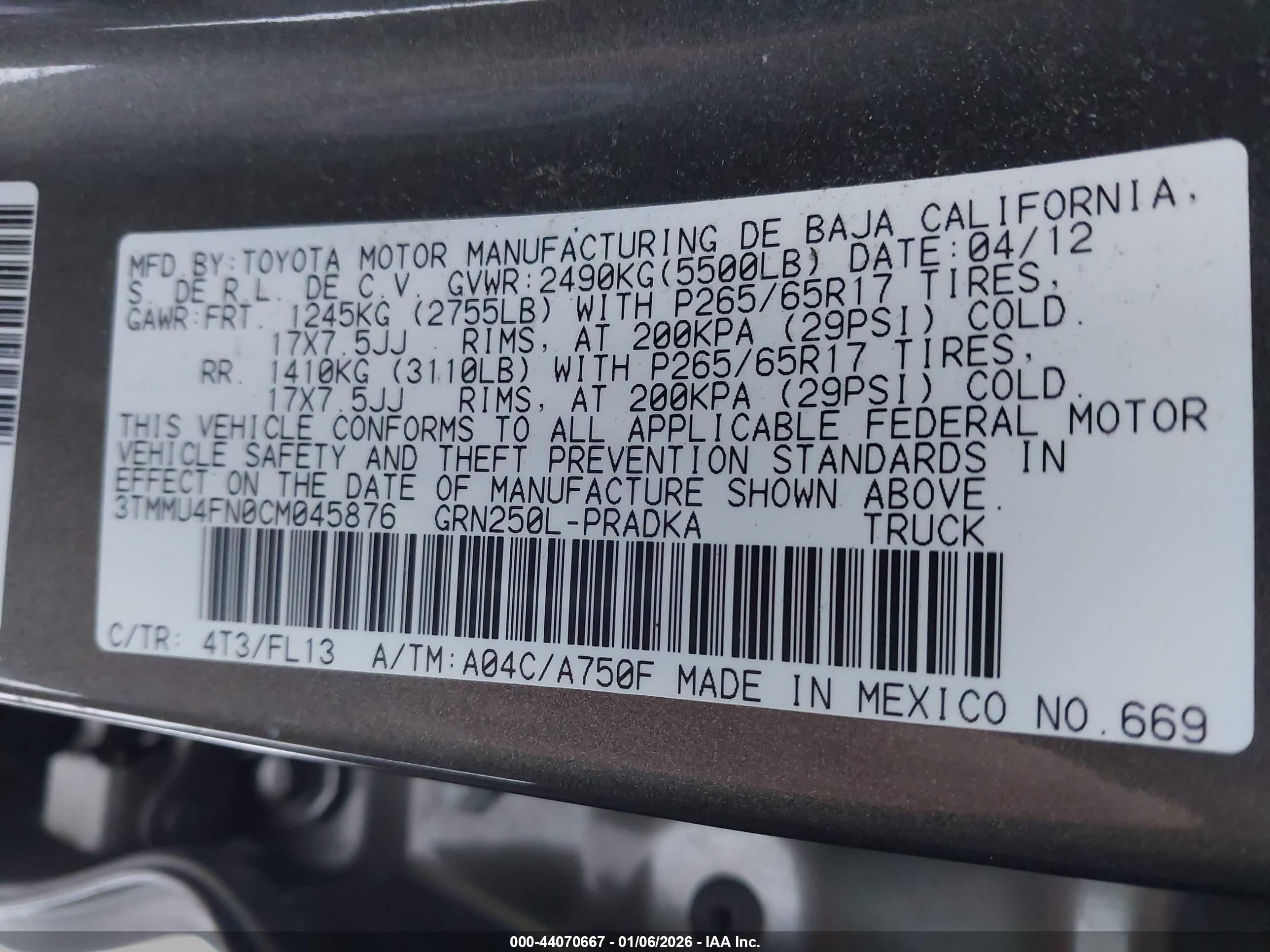 TOYOTA TACOMA image 9