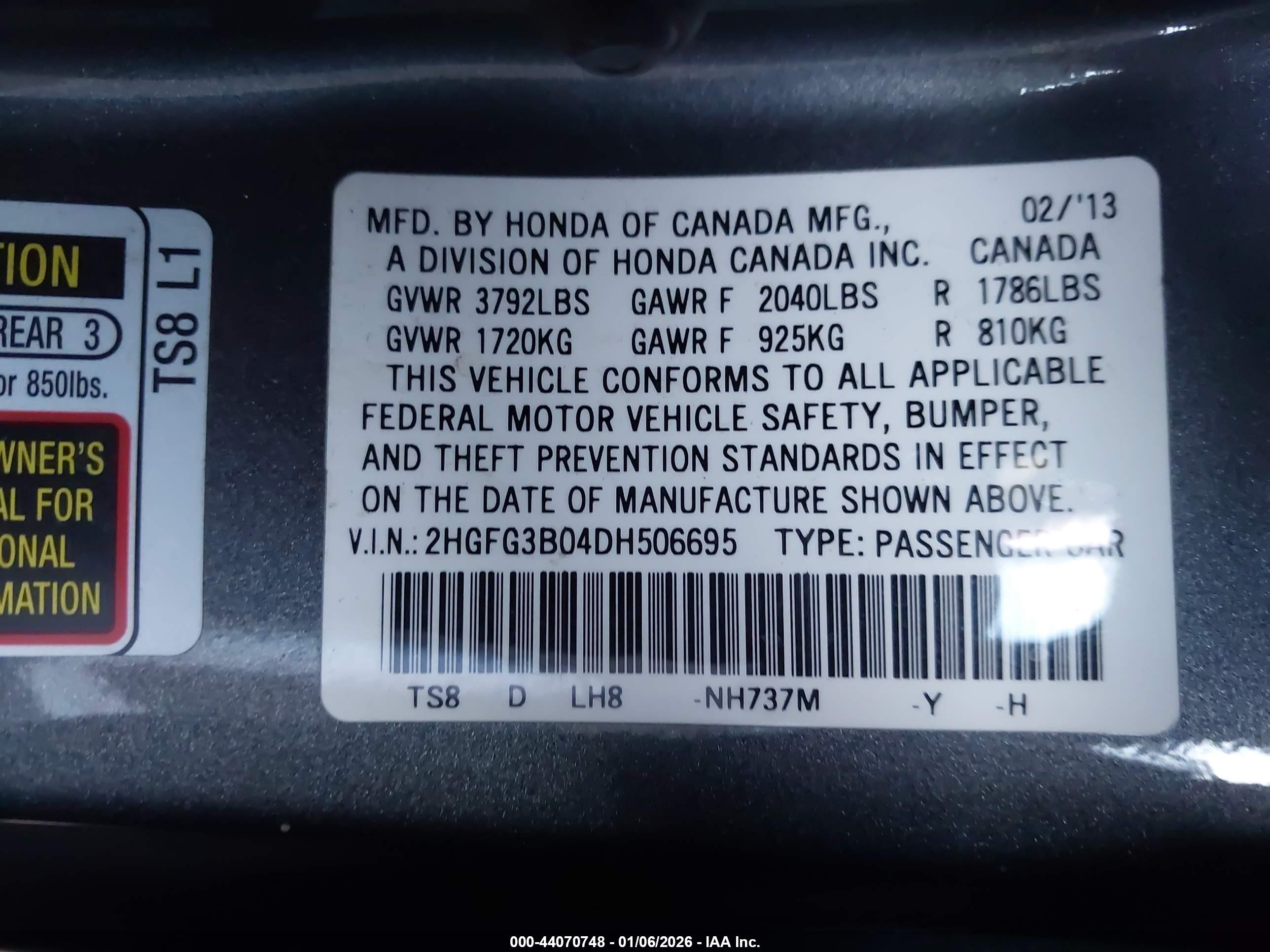 HONDA CIVIC image 9