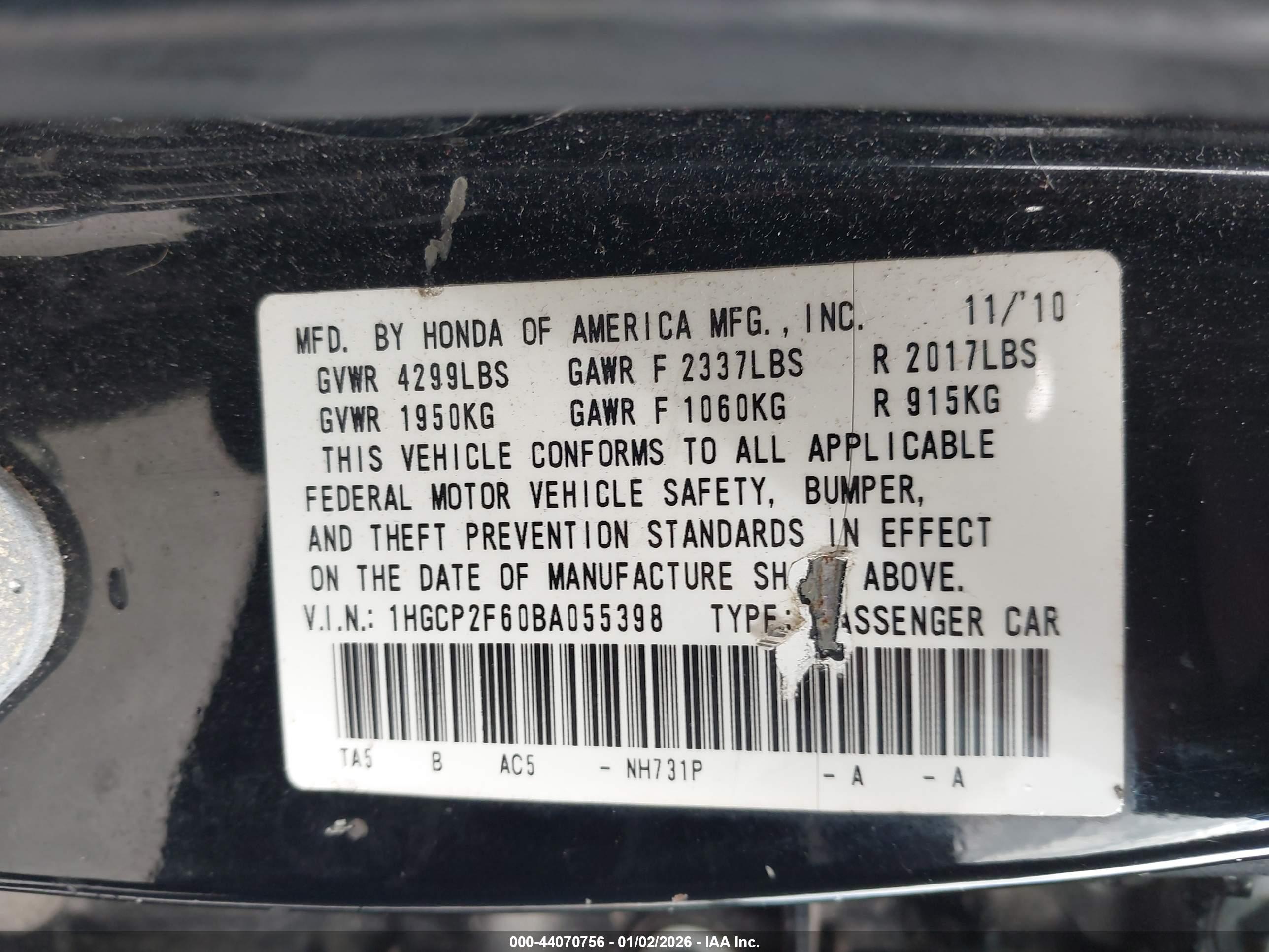 HONDA ACCORD image 9