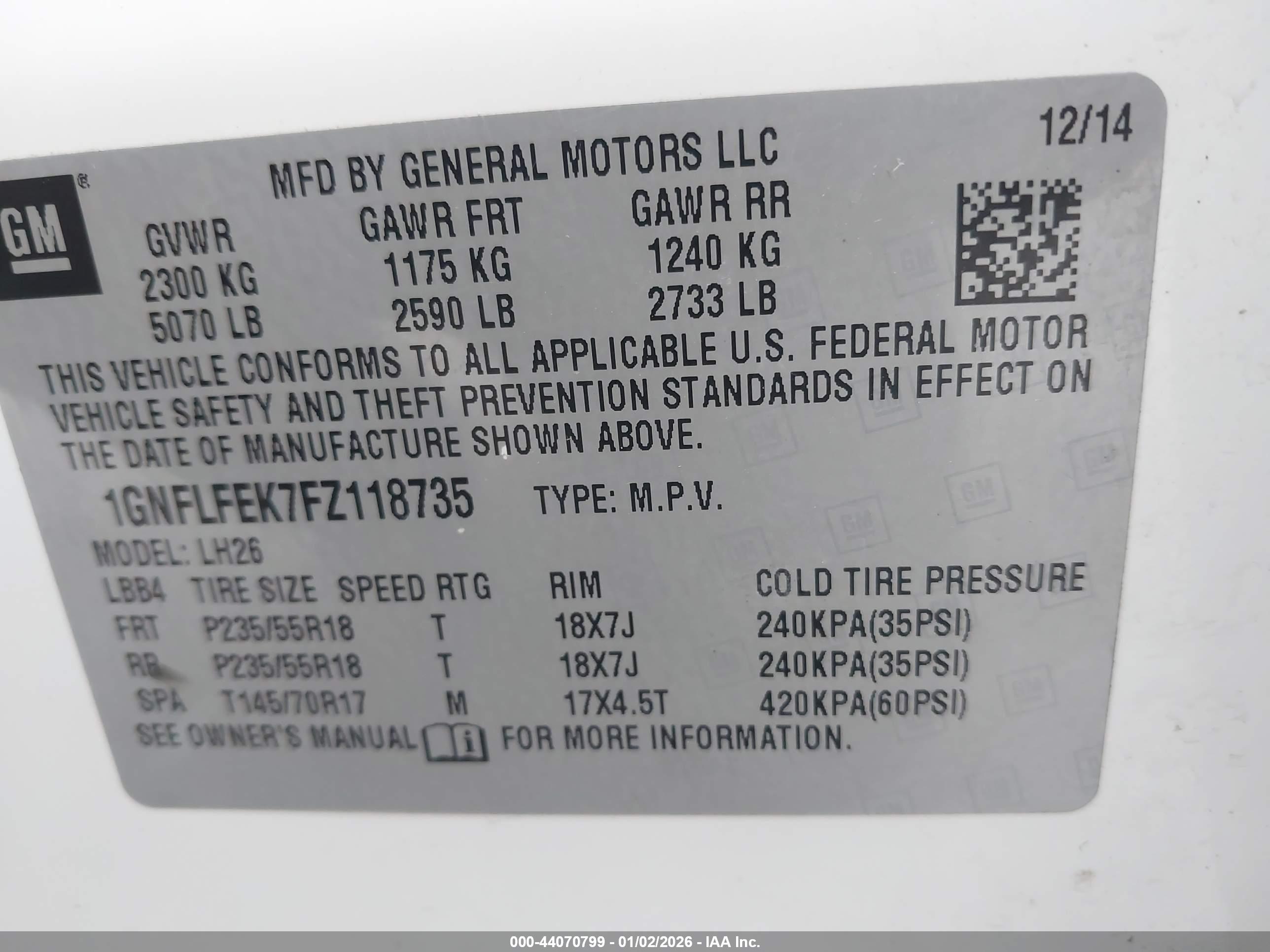 CHEVROLET EQUINOX image 9