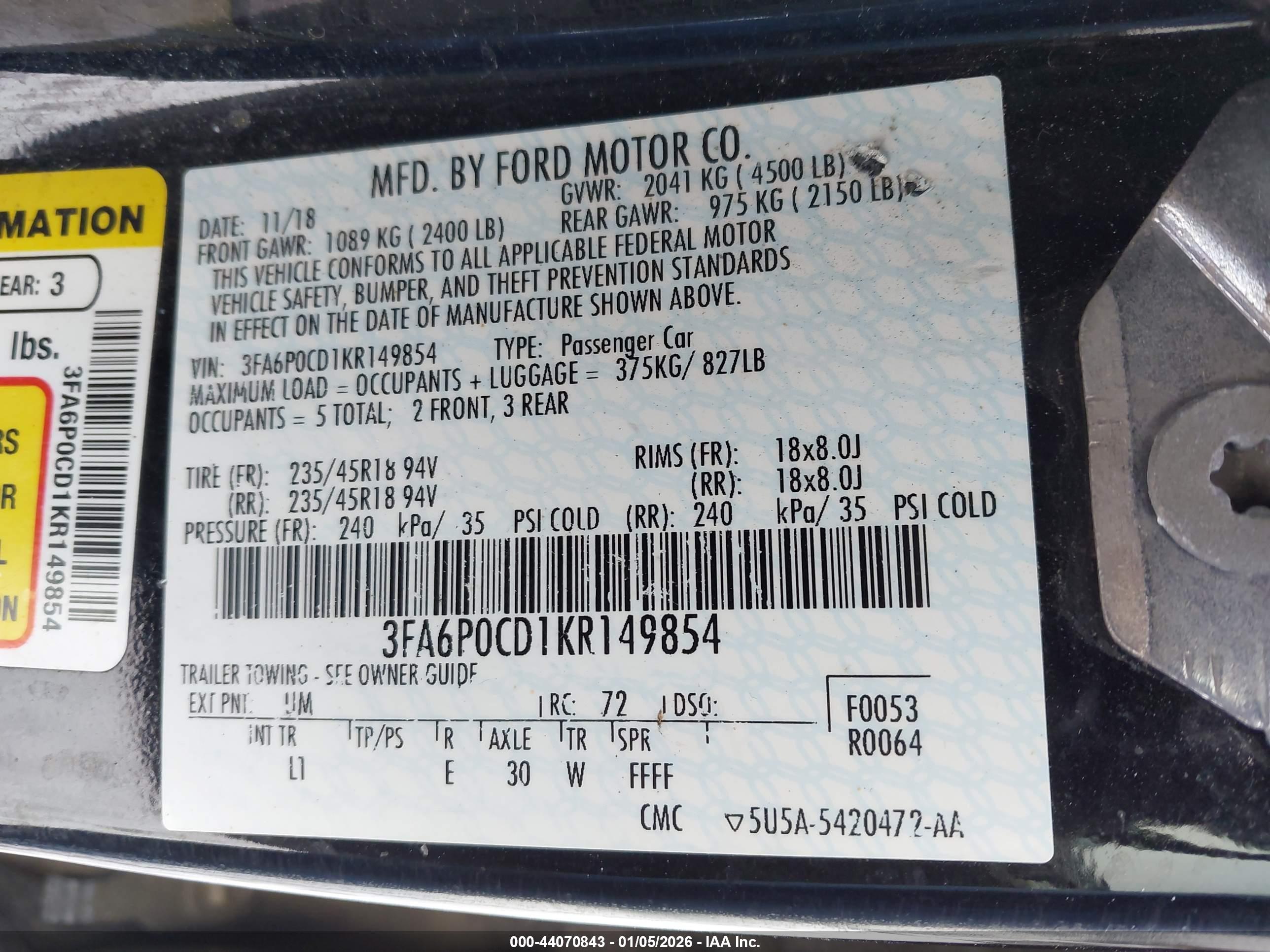 FORD FUSION image 9