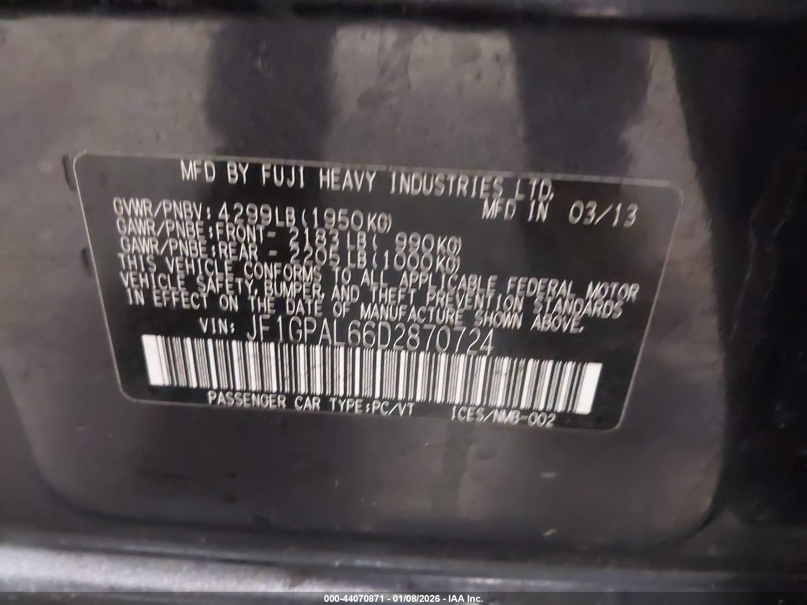 SUBARU IMPREZA image 9