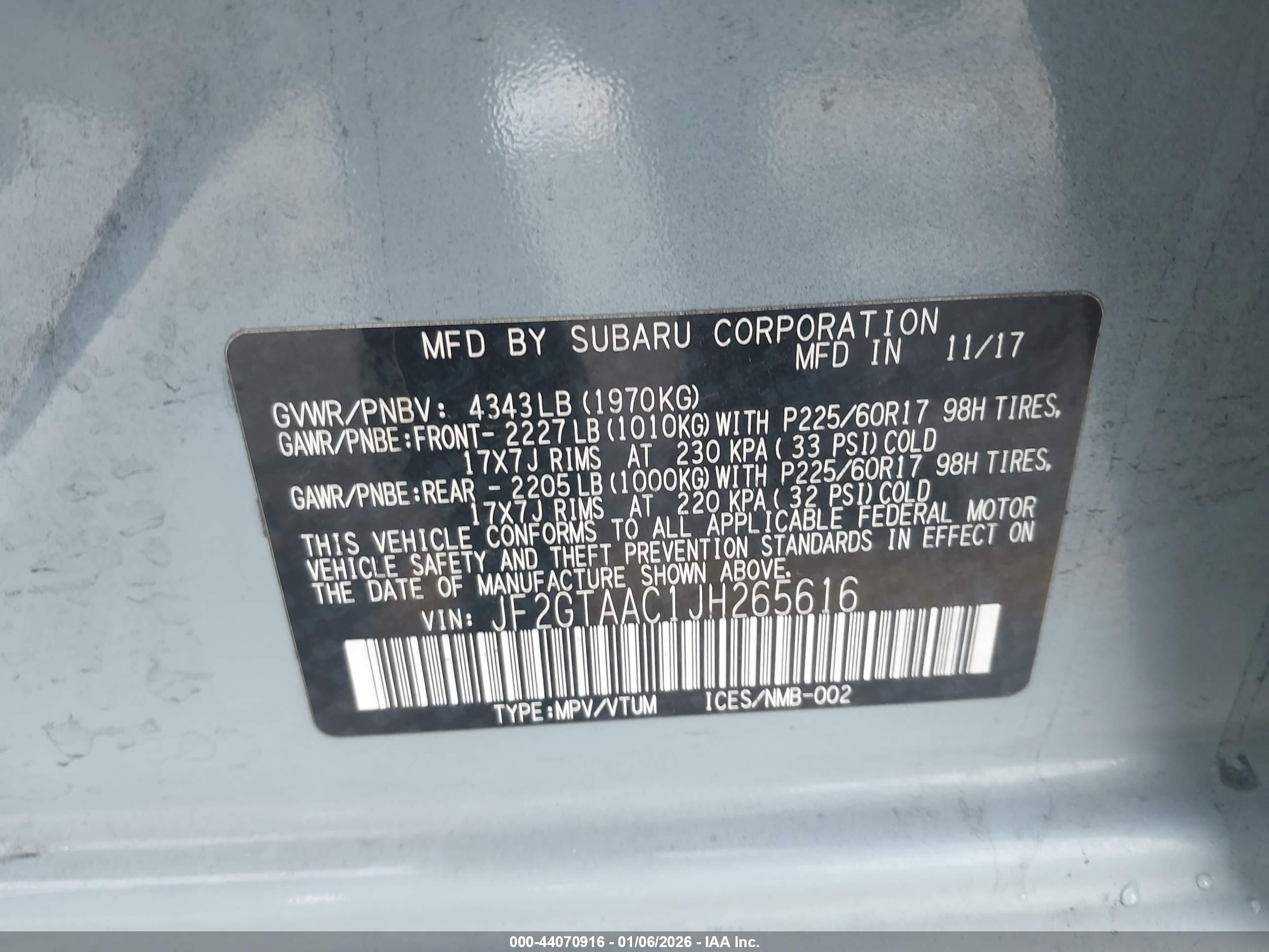 SUBARU CROSSTREK image 9
