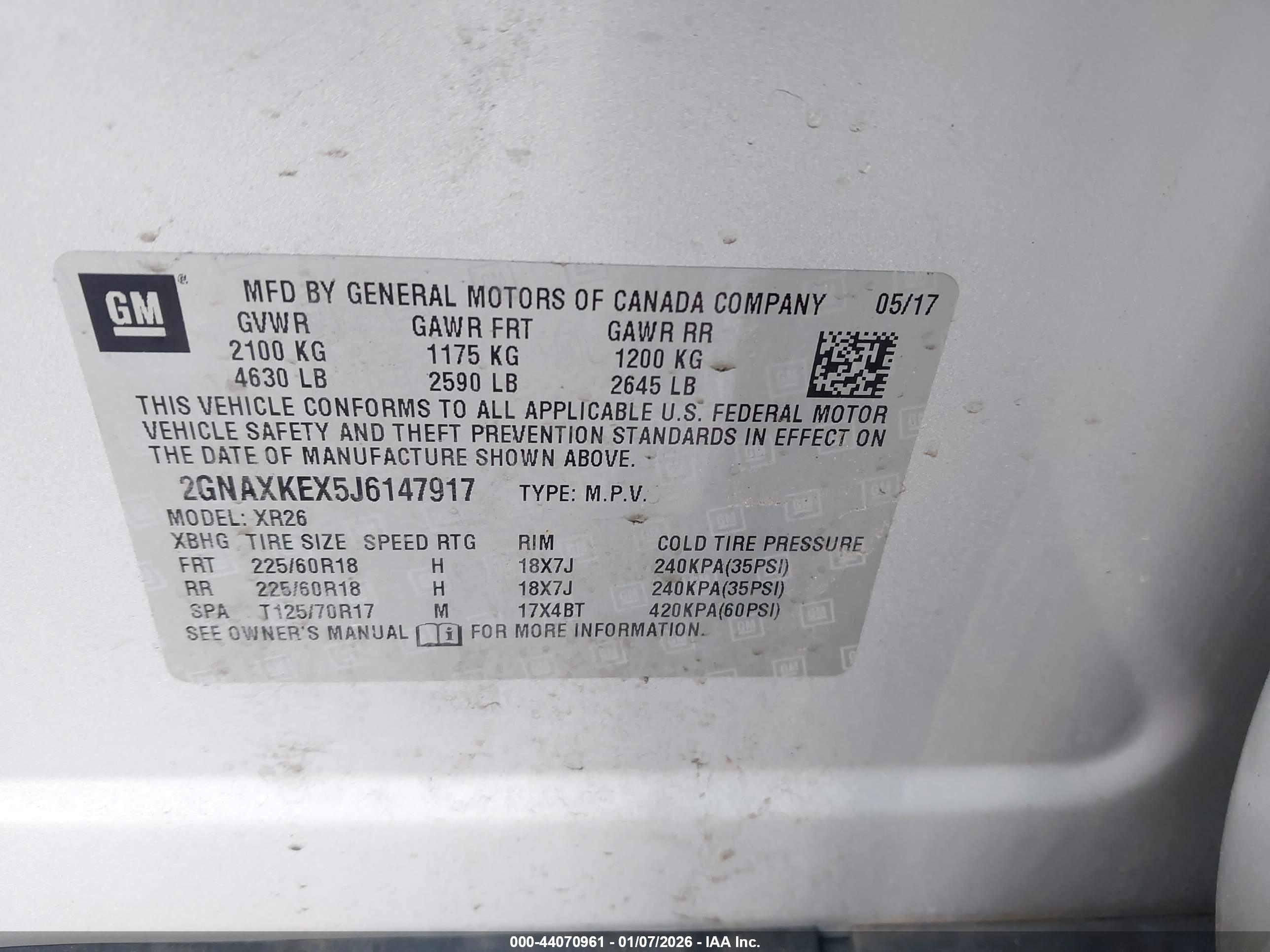 CHEVROLET EQUINOX image 9