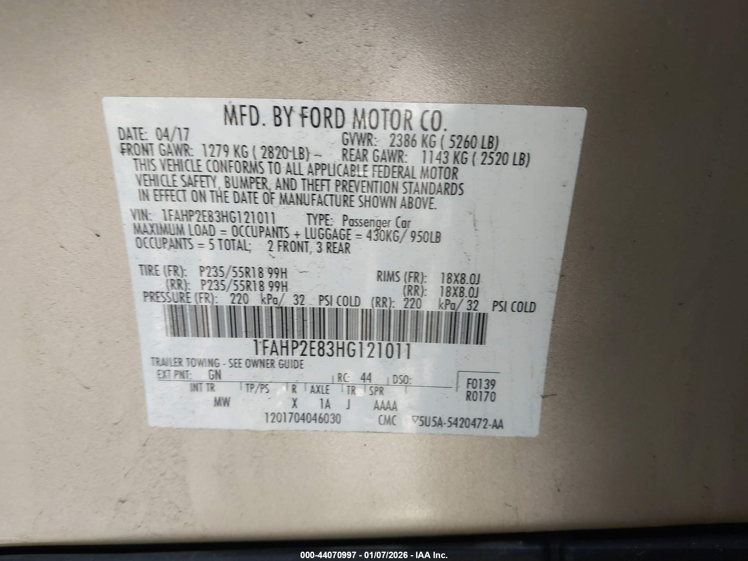 FORD TAURUS image 9