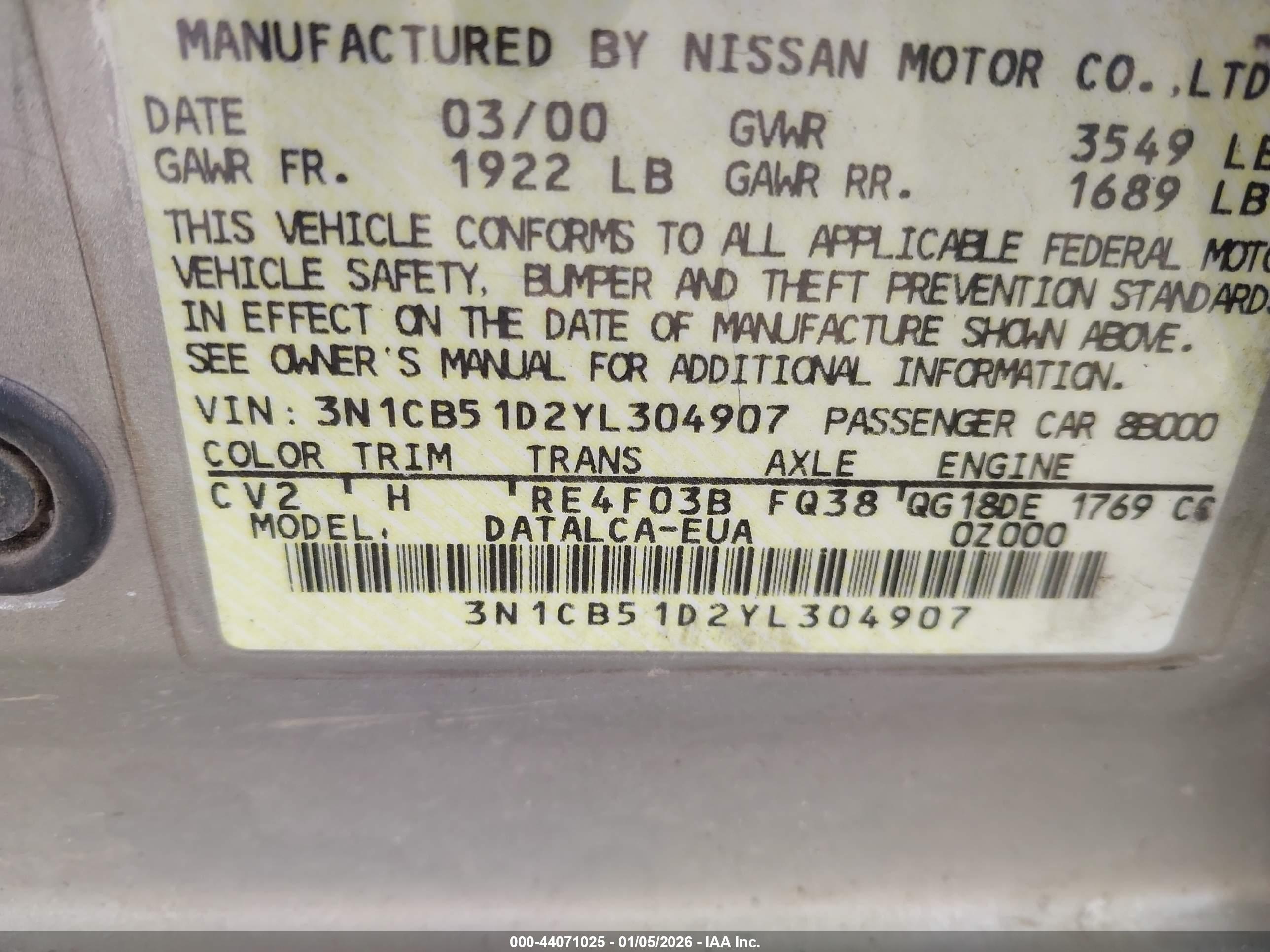 NISSAN SENTRA image 9