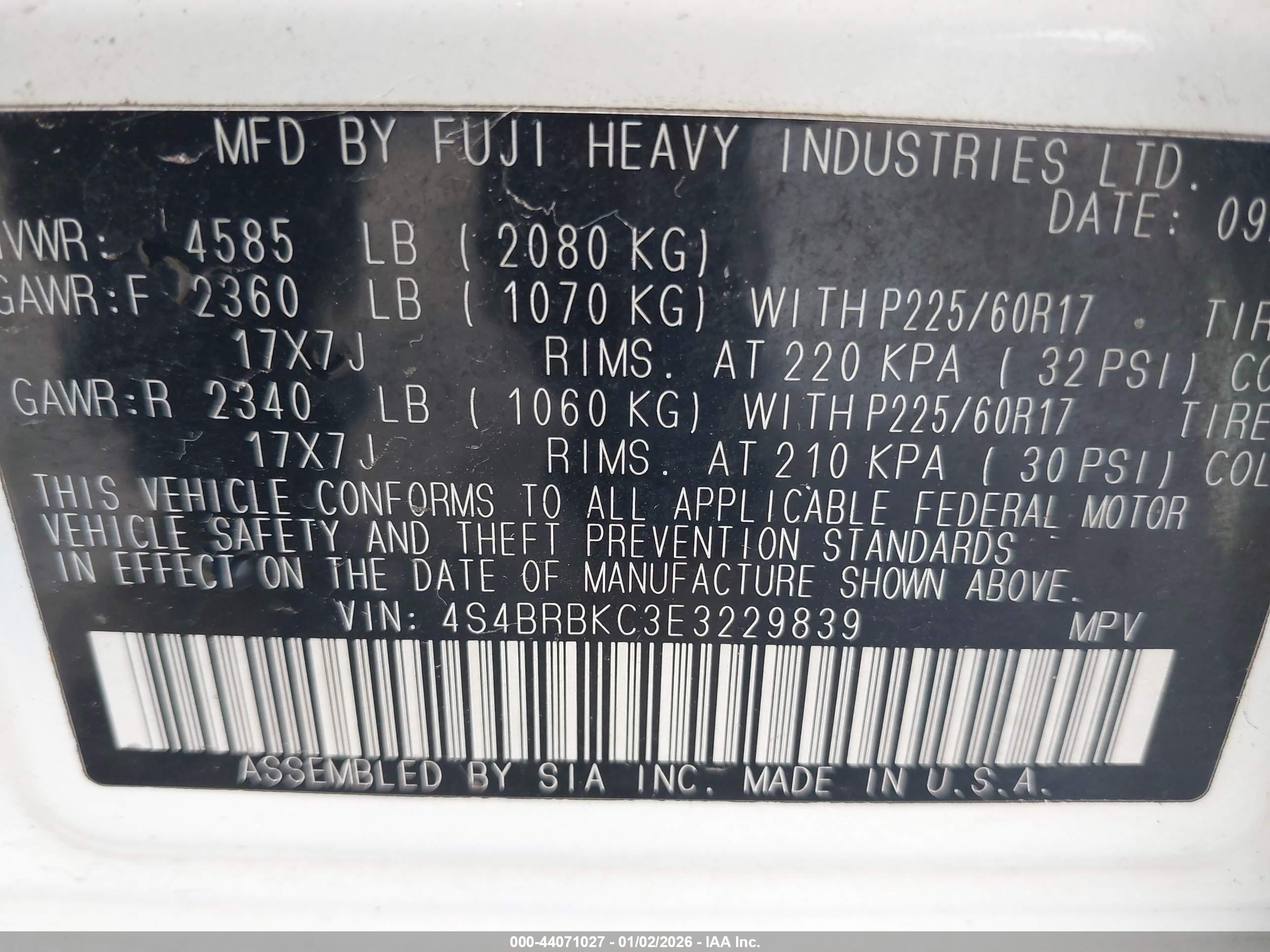 SUBARU OUTBACK image 9