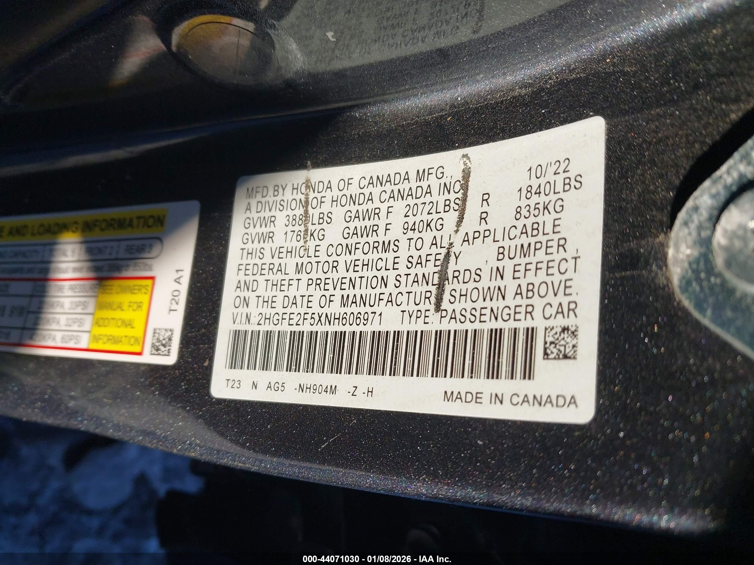 HONDA CIVIC image 9