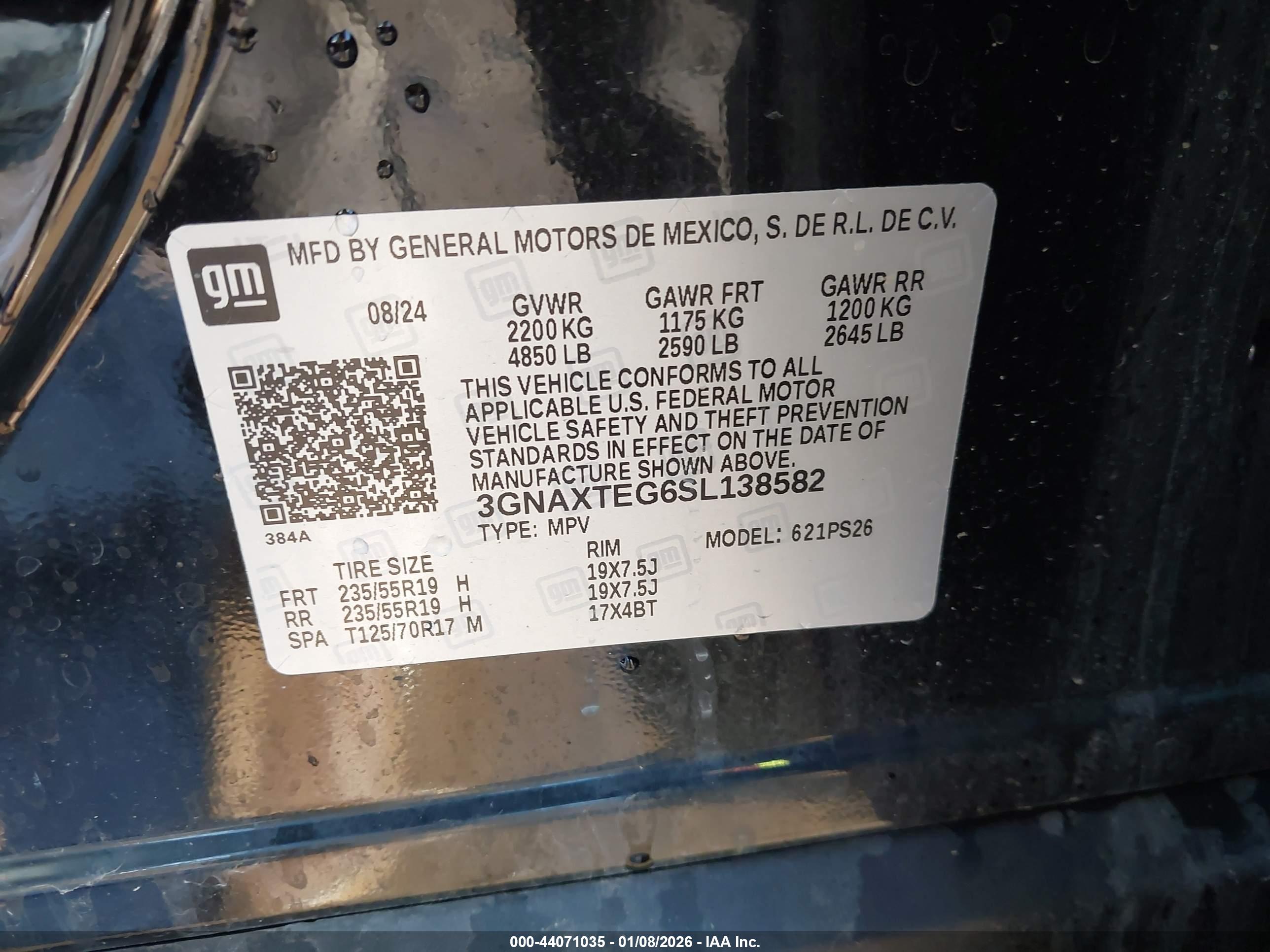 CHEVROLET EQUINOX image 9