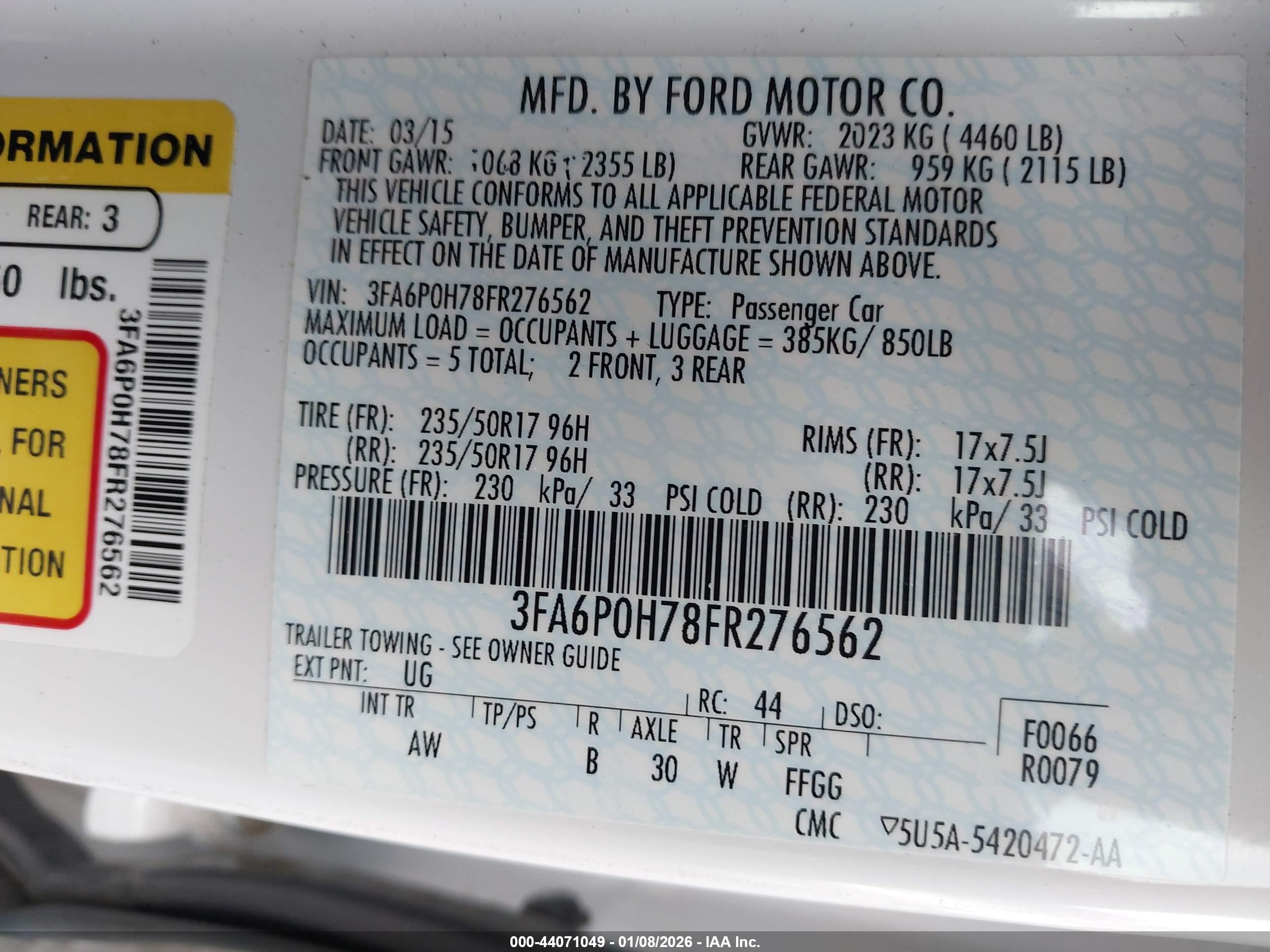 FORD FUSION image 9