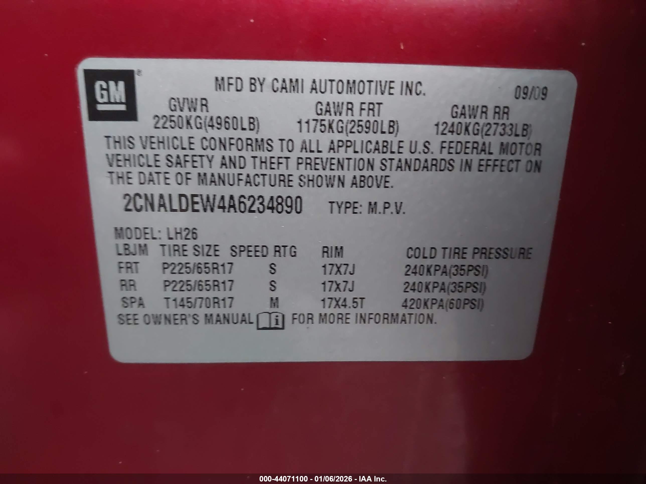 CHEVROLET EQUINOX image 9