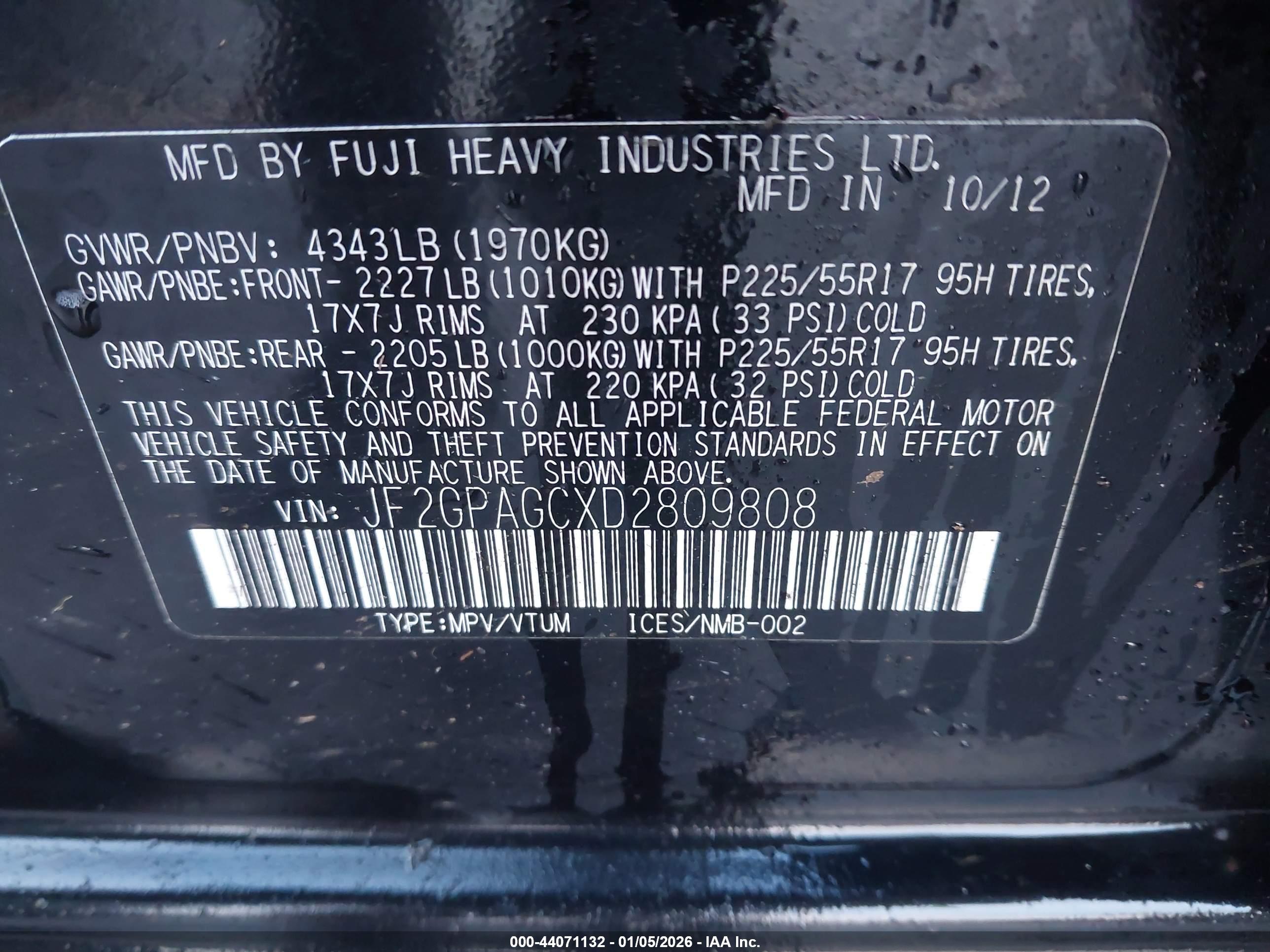 SUBARU XV image 9