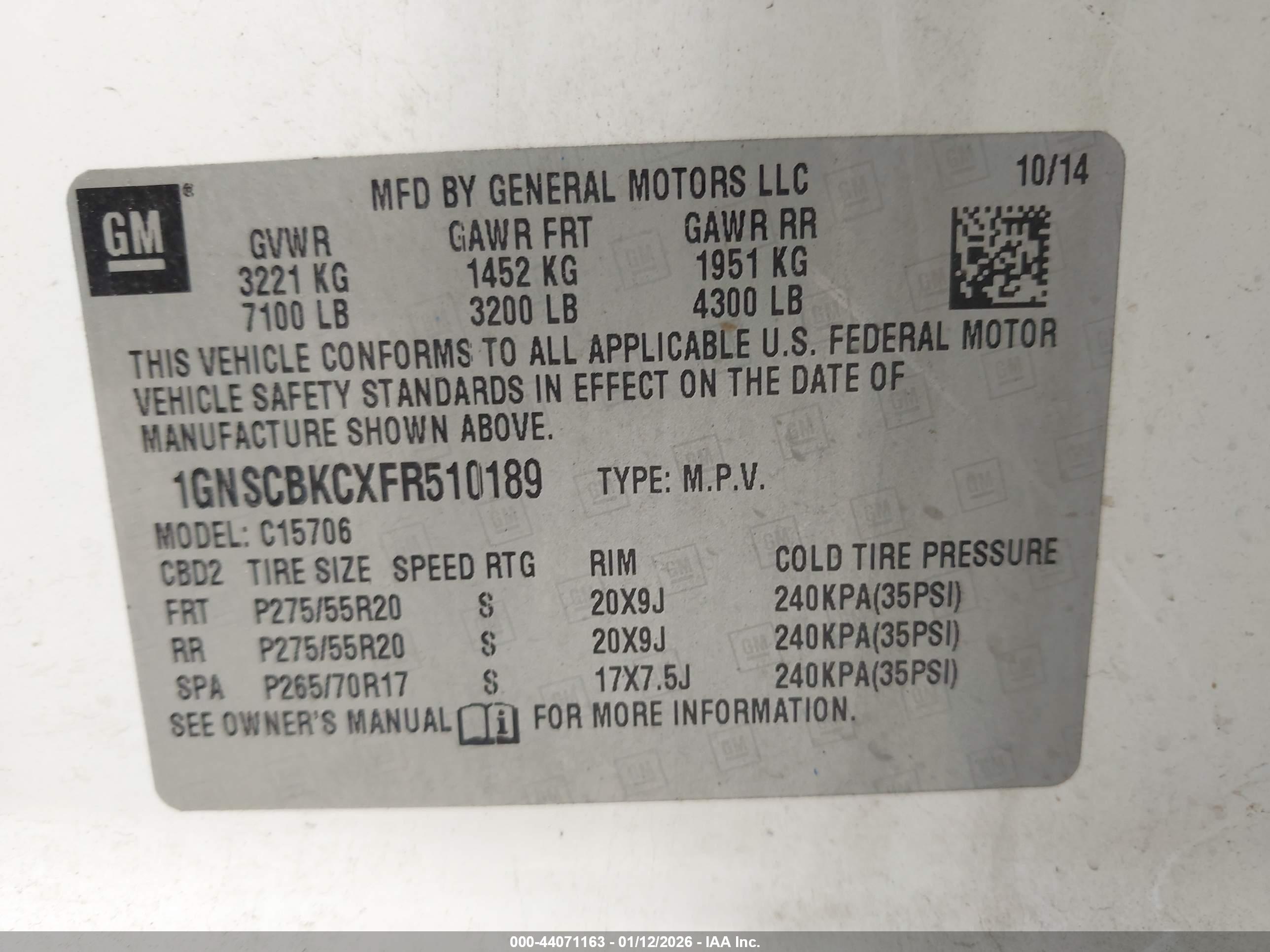 CHEVROLET TAHOE image 9