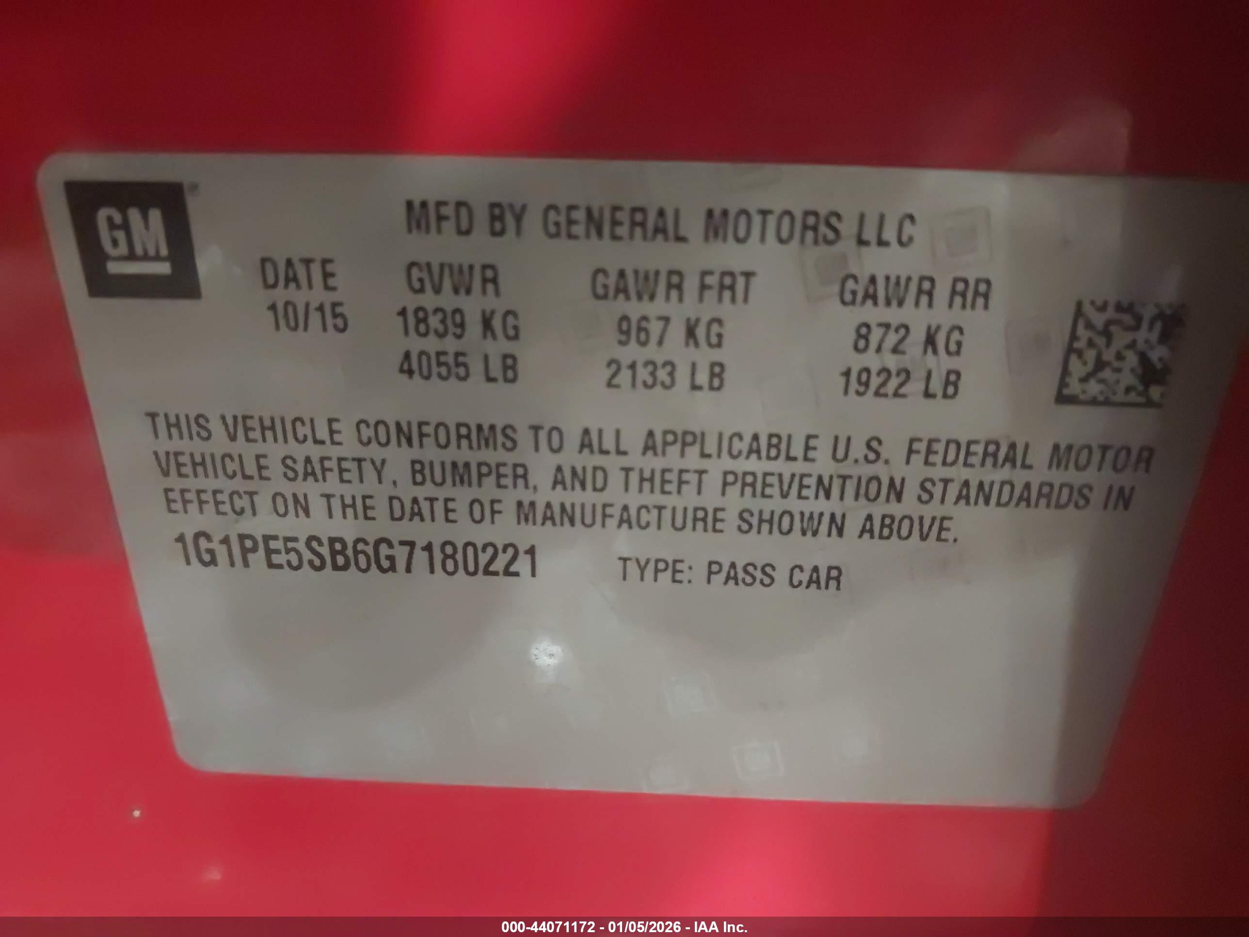 CHEVROLET CRUZE image 9