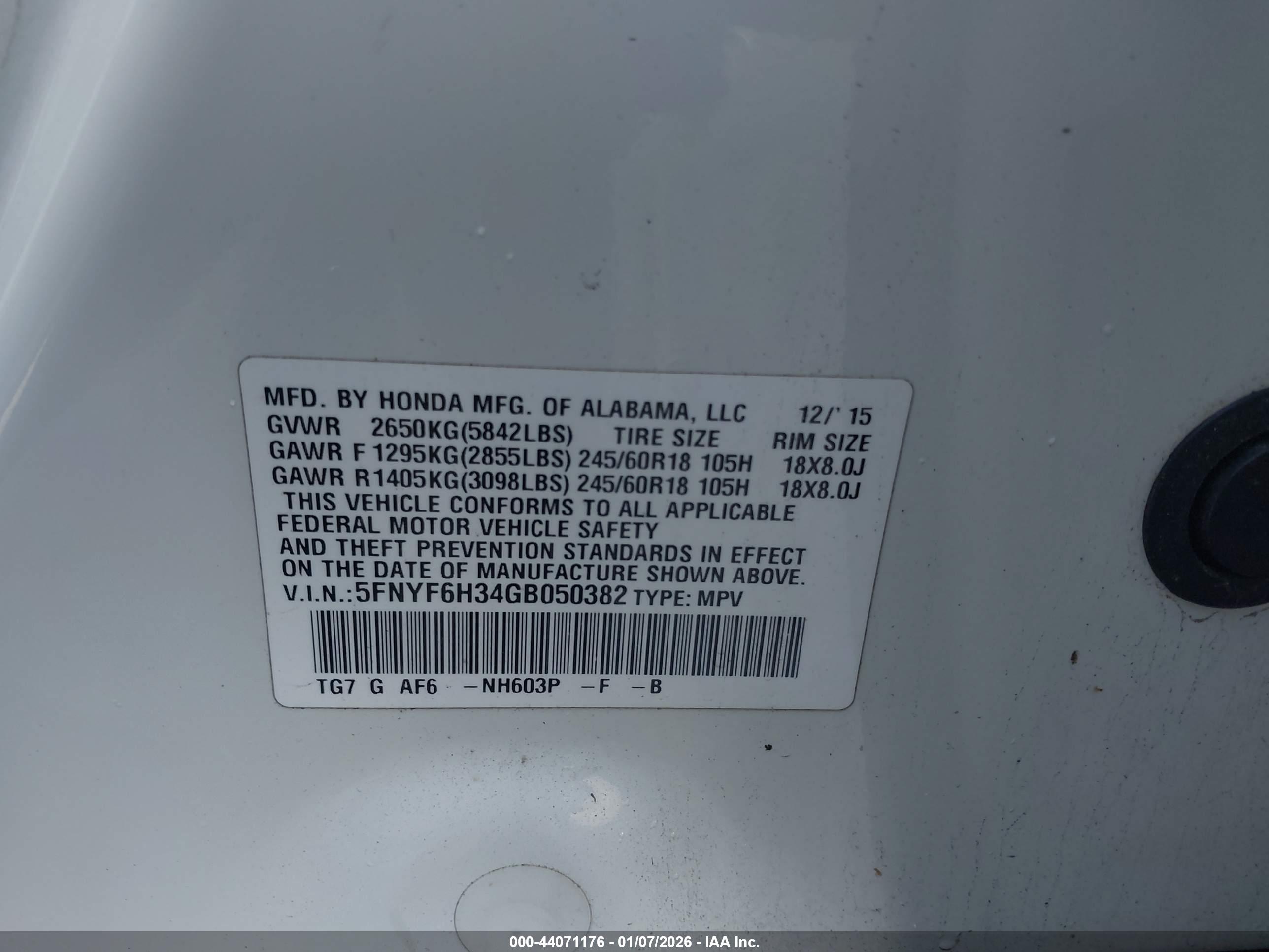 HONDA PILOT image 9