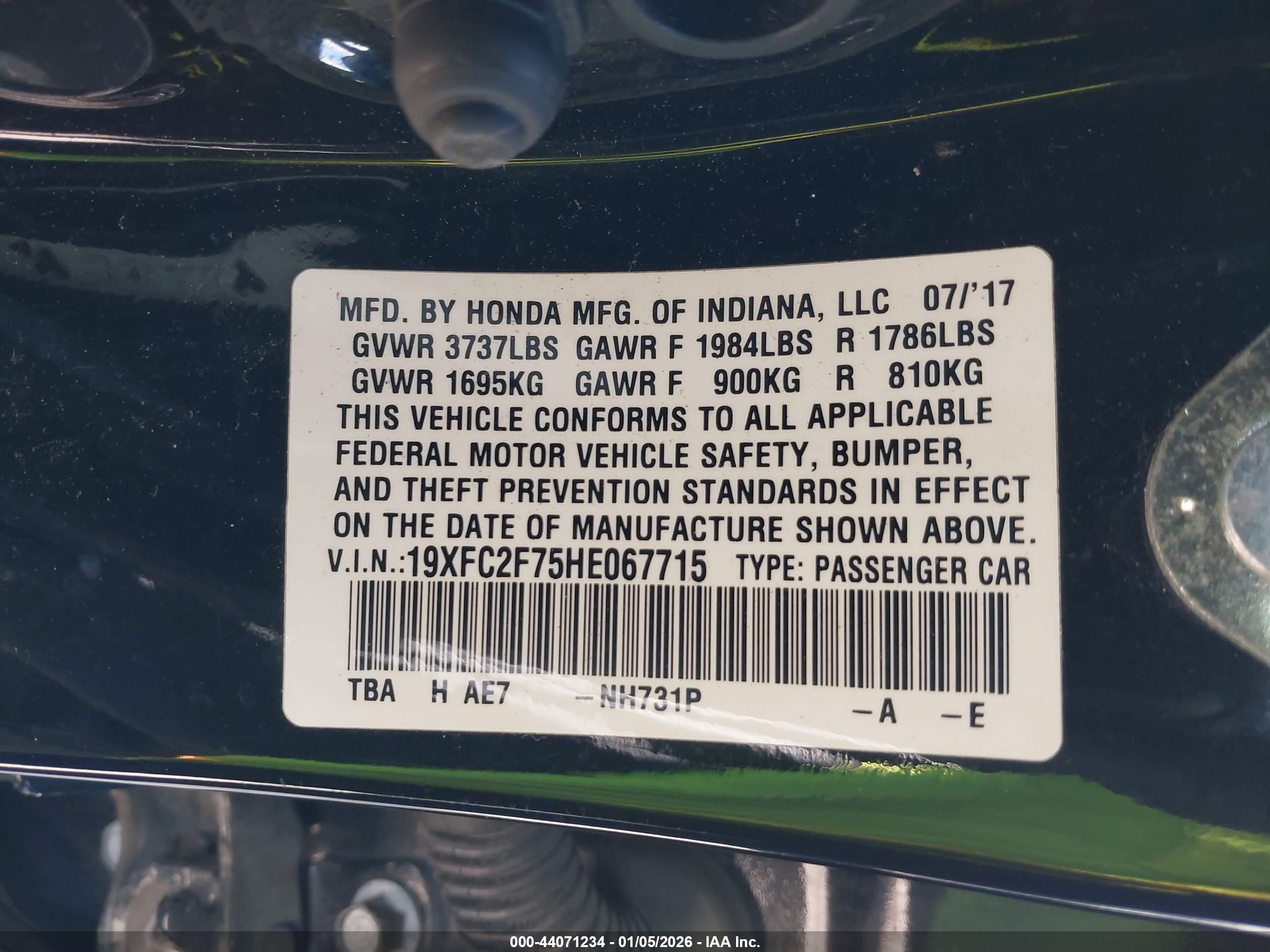 HONDA CIVIC image 9