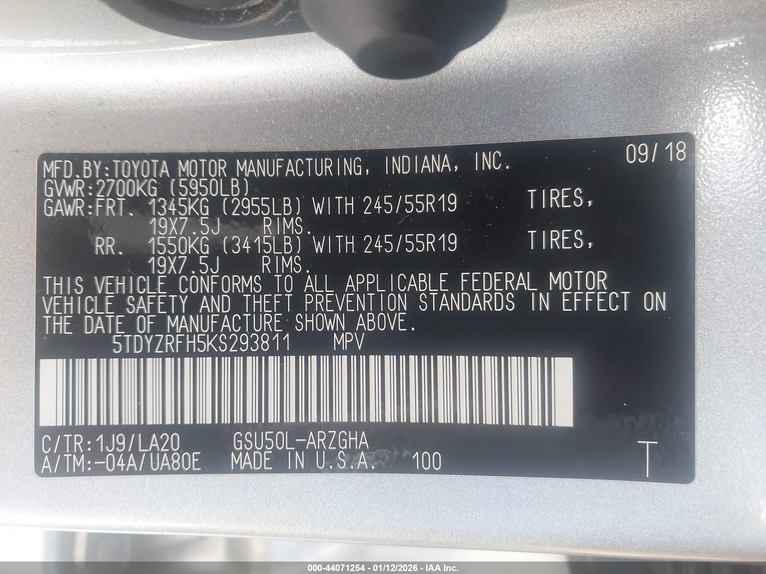 TOYOTA HIGHLANDER image 9