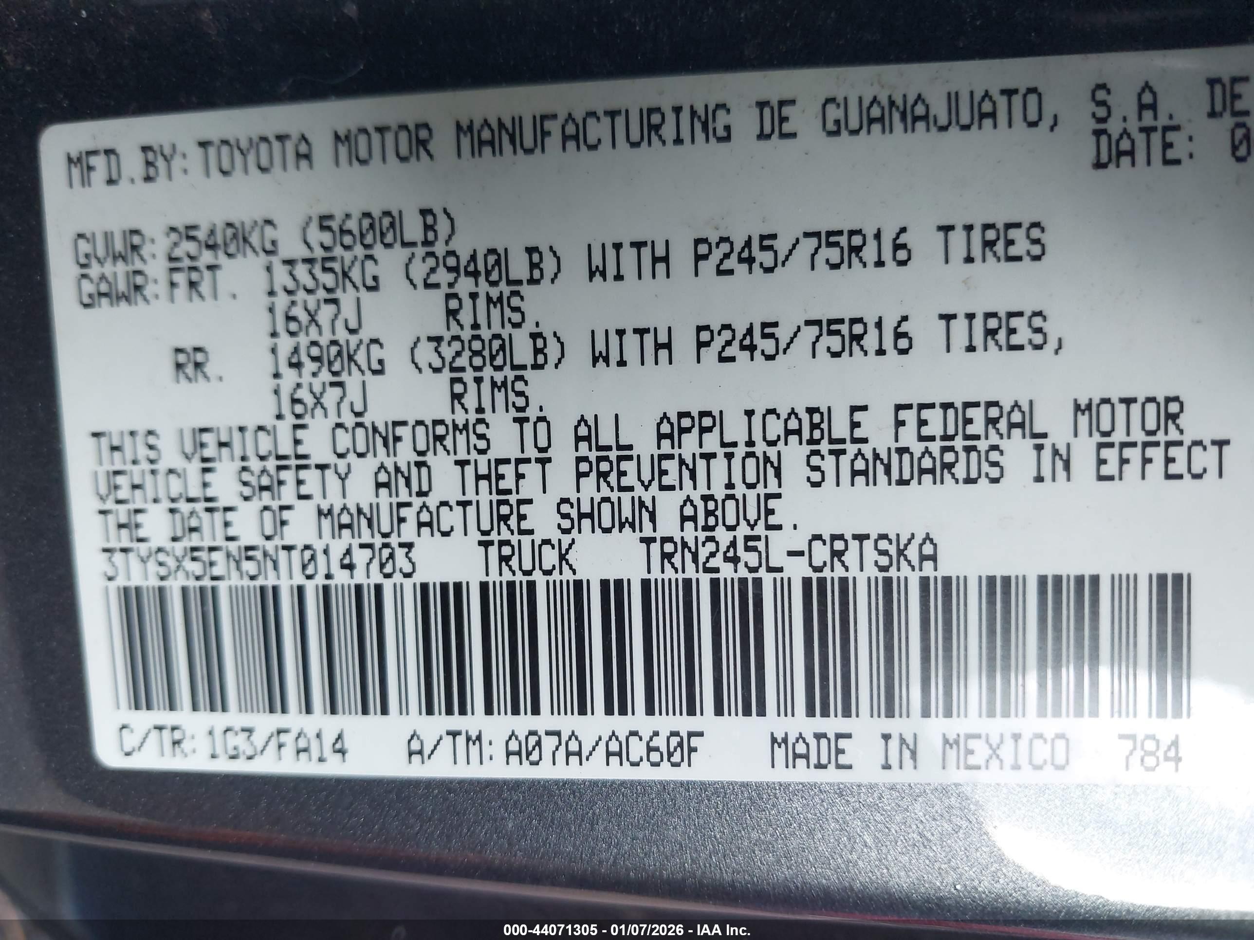 TOYOTA TACOMA image 9