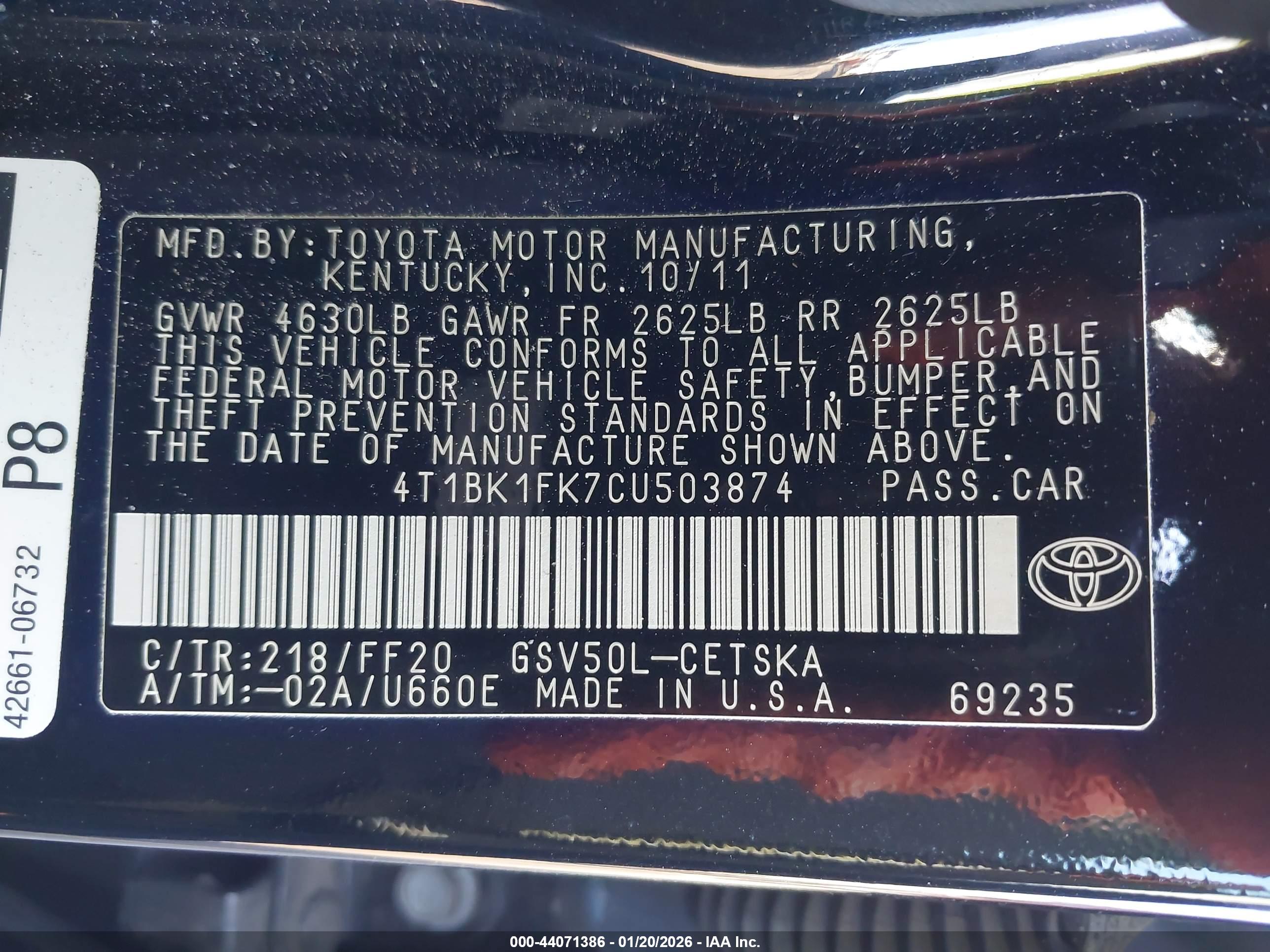 TOYOTA CAMRY image 9