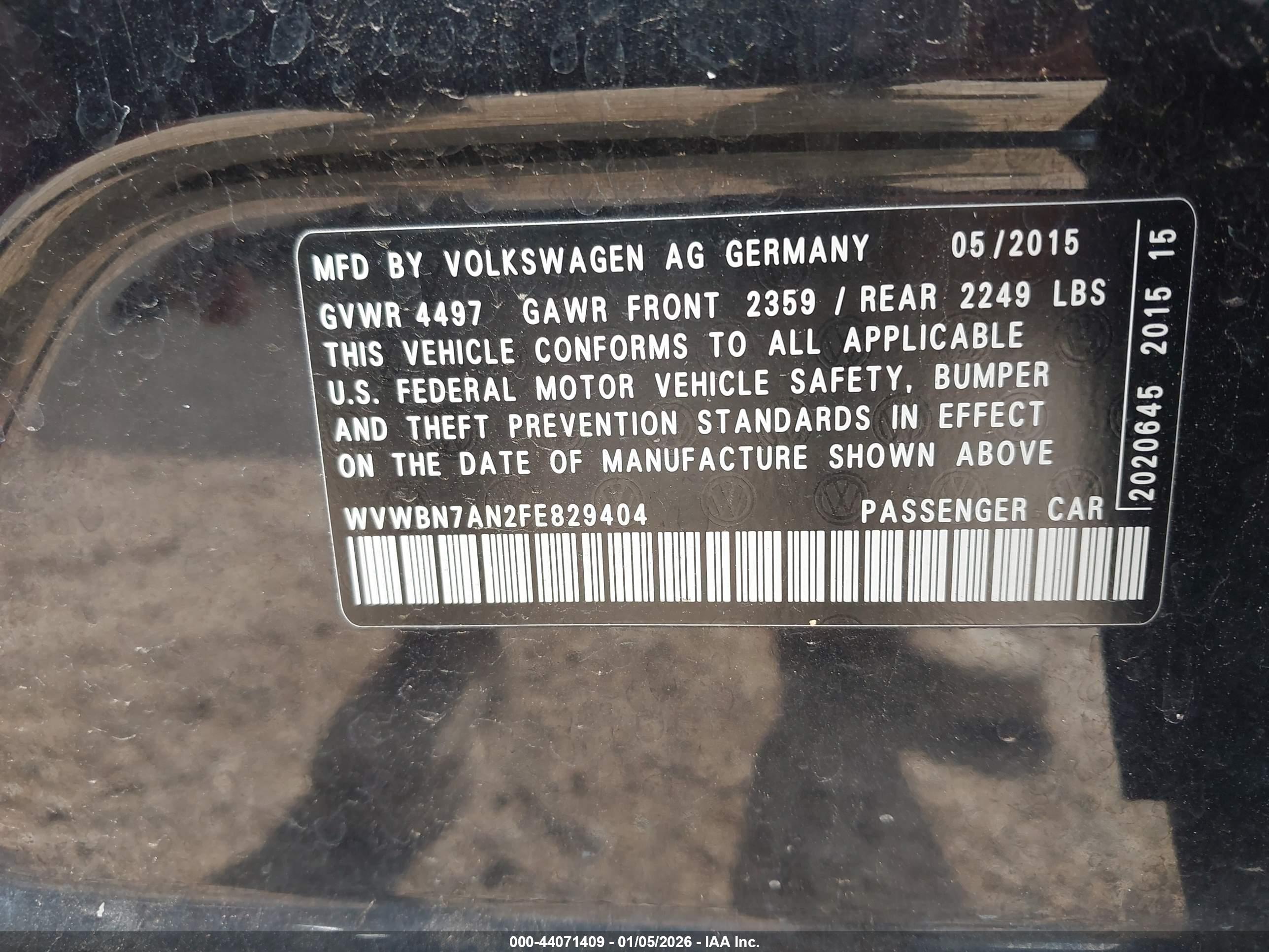 VOLKSWAGEN CC image 9