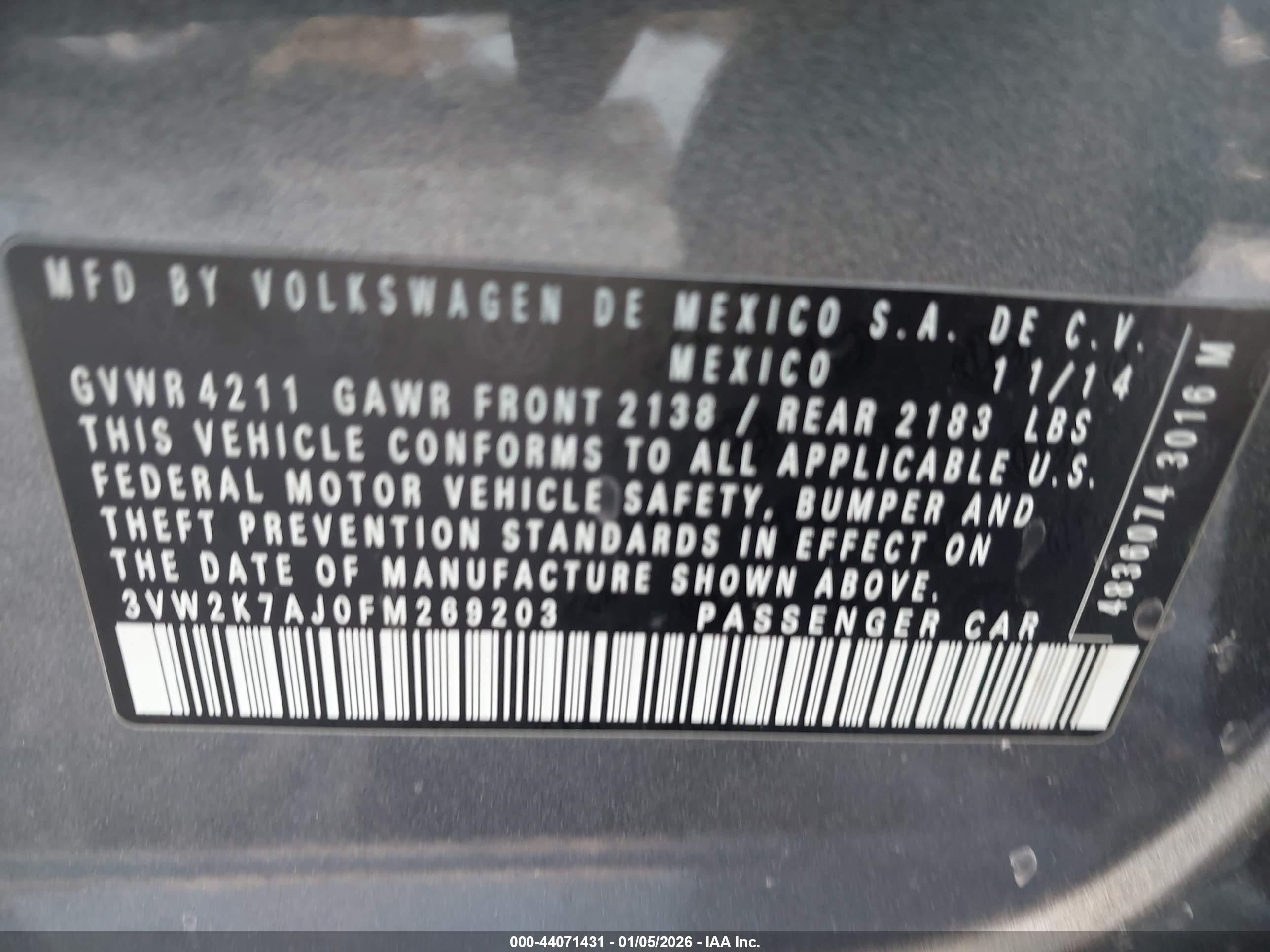 VOLKSWAGEN JETTA image 9